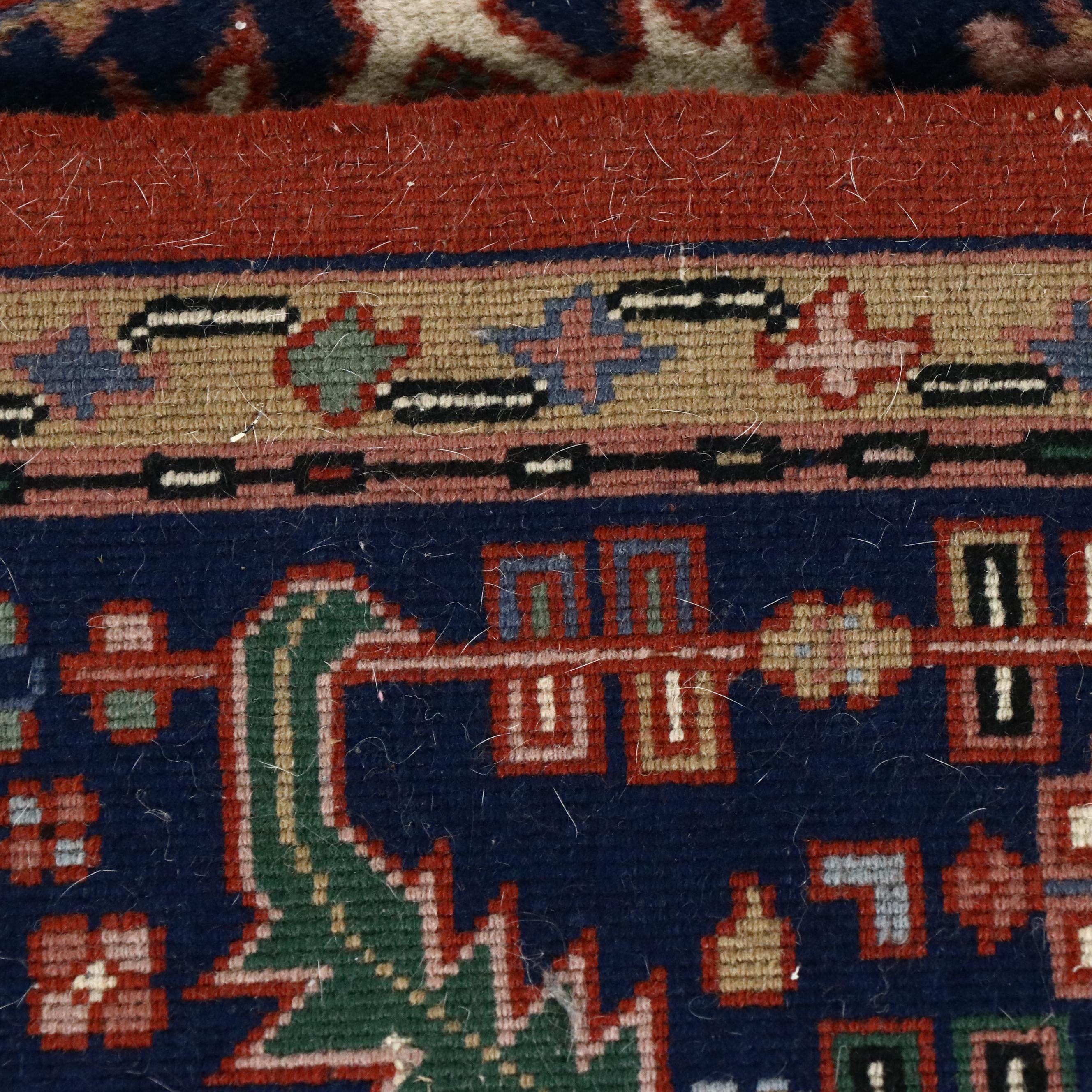 4'11 x 7'1 Hand-Knotted Persian Heriz Area Rug