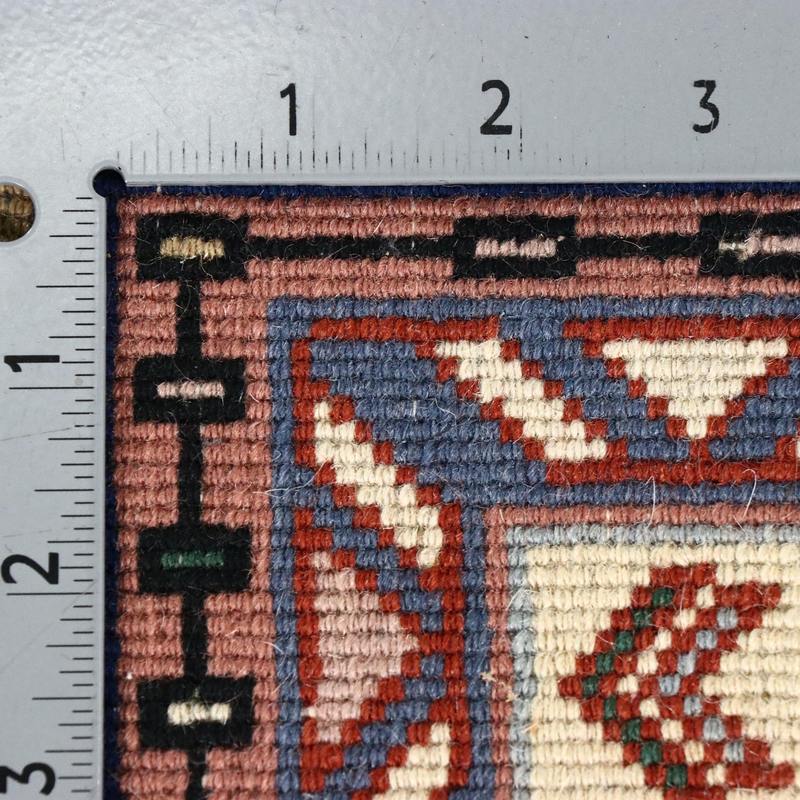 4'11 x 7'1 Hand-Knotted Persian Heriz Area Rug