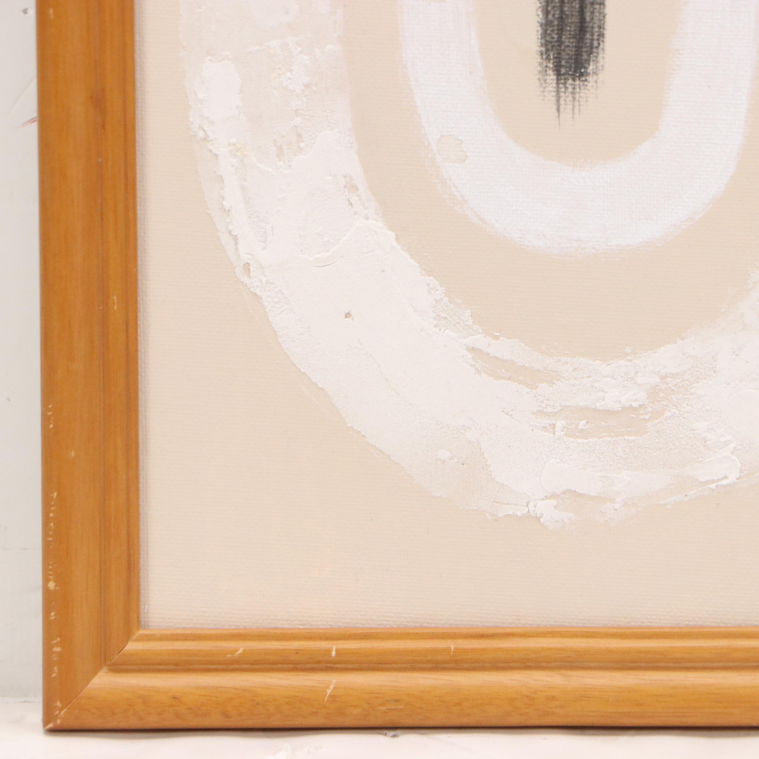 Neutral Modern Acrylic Paintings, 21st Century