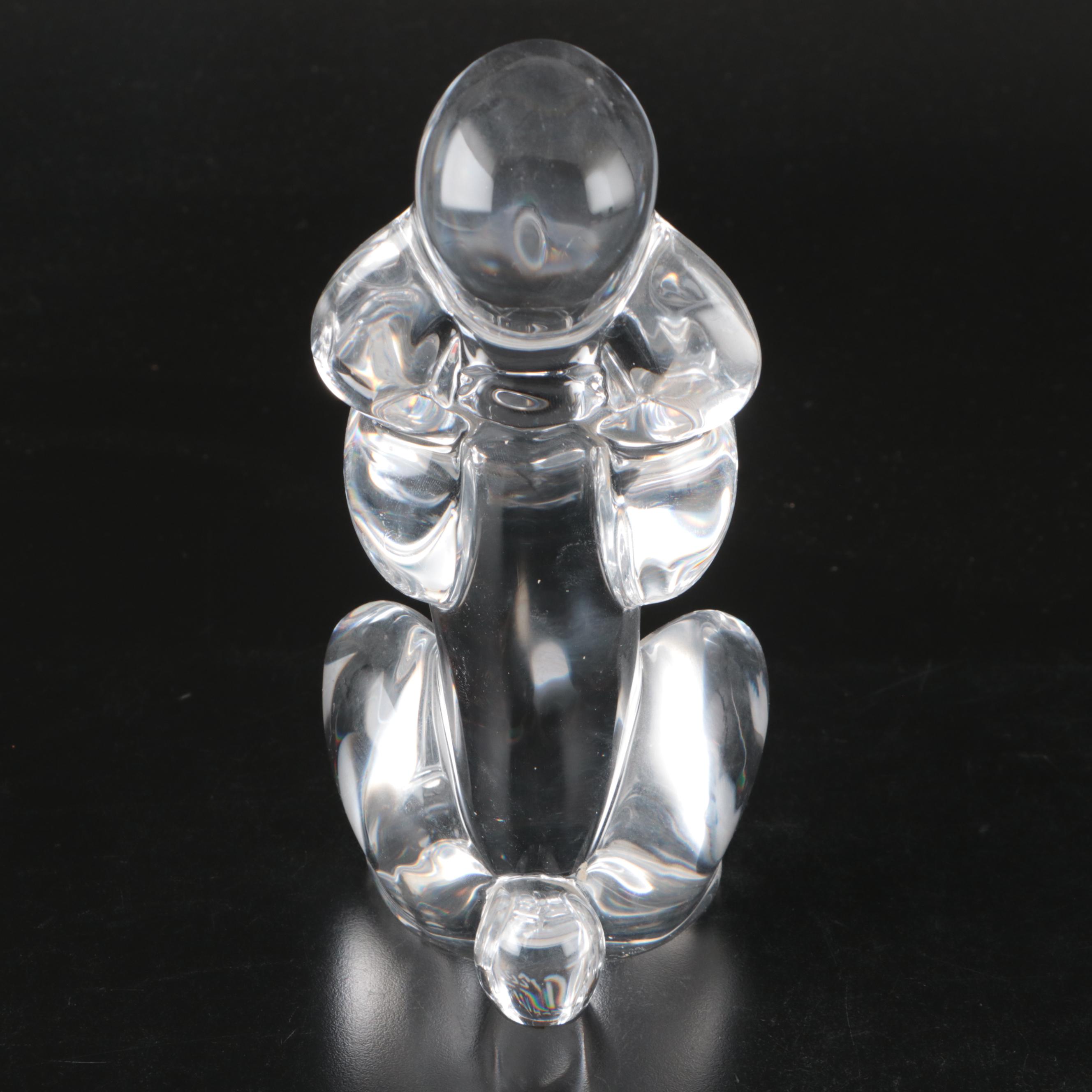 Murano Crystal Elephant and Serreb Crystal Seated Poodle