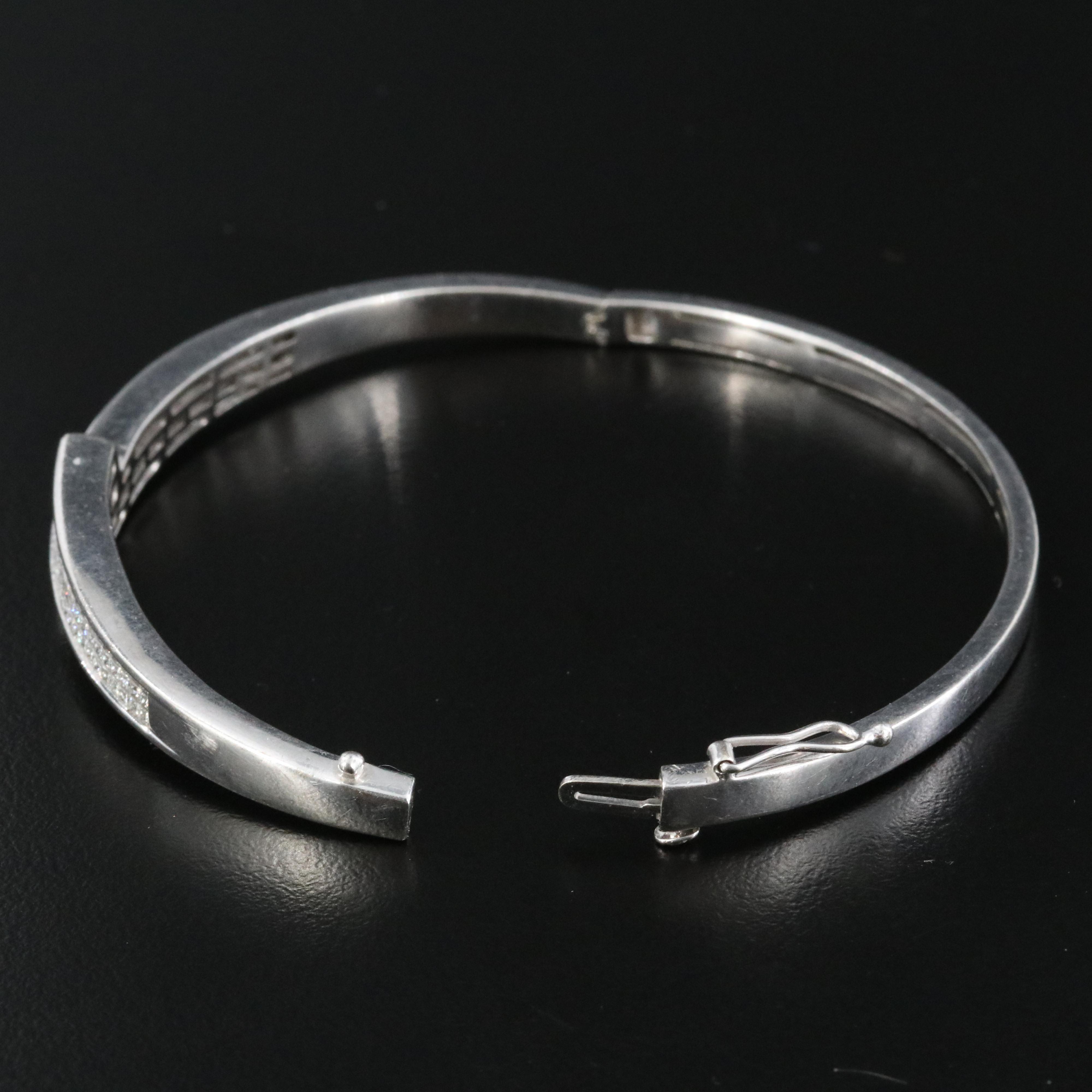 14K 2.47 CTW Diamond Bangle Bracelet