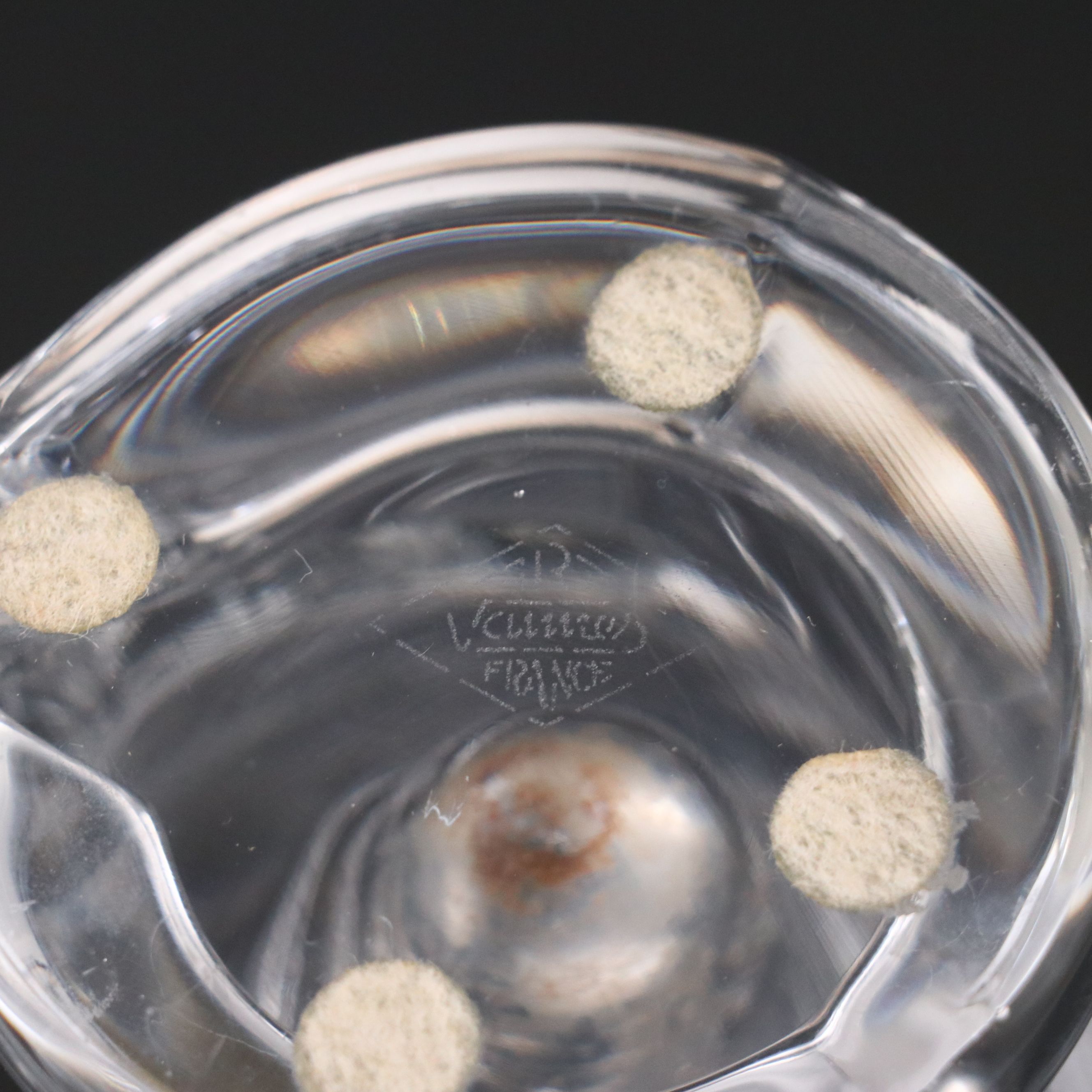 Art Vannes Crystal Vase with Crystal Vase and Lilies