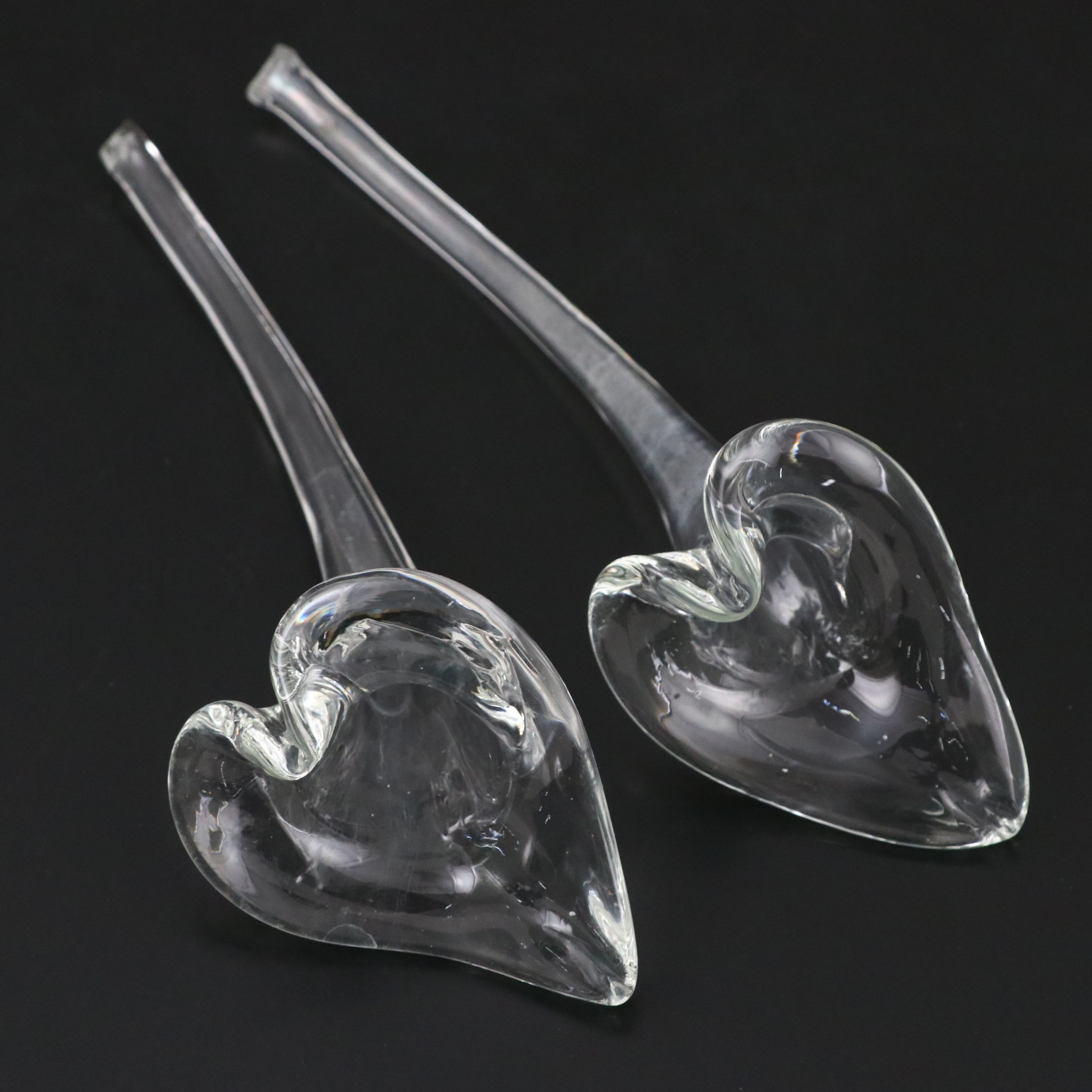 Art Vannes Crystal Vase with Crystal Vase and Lilies