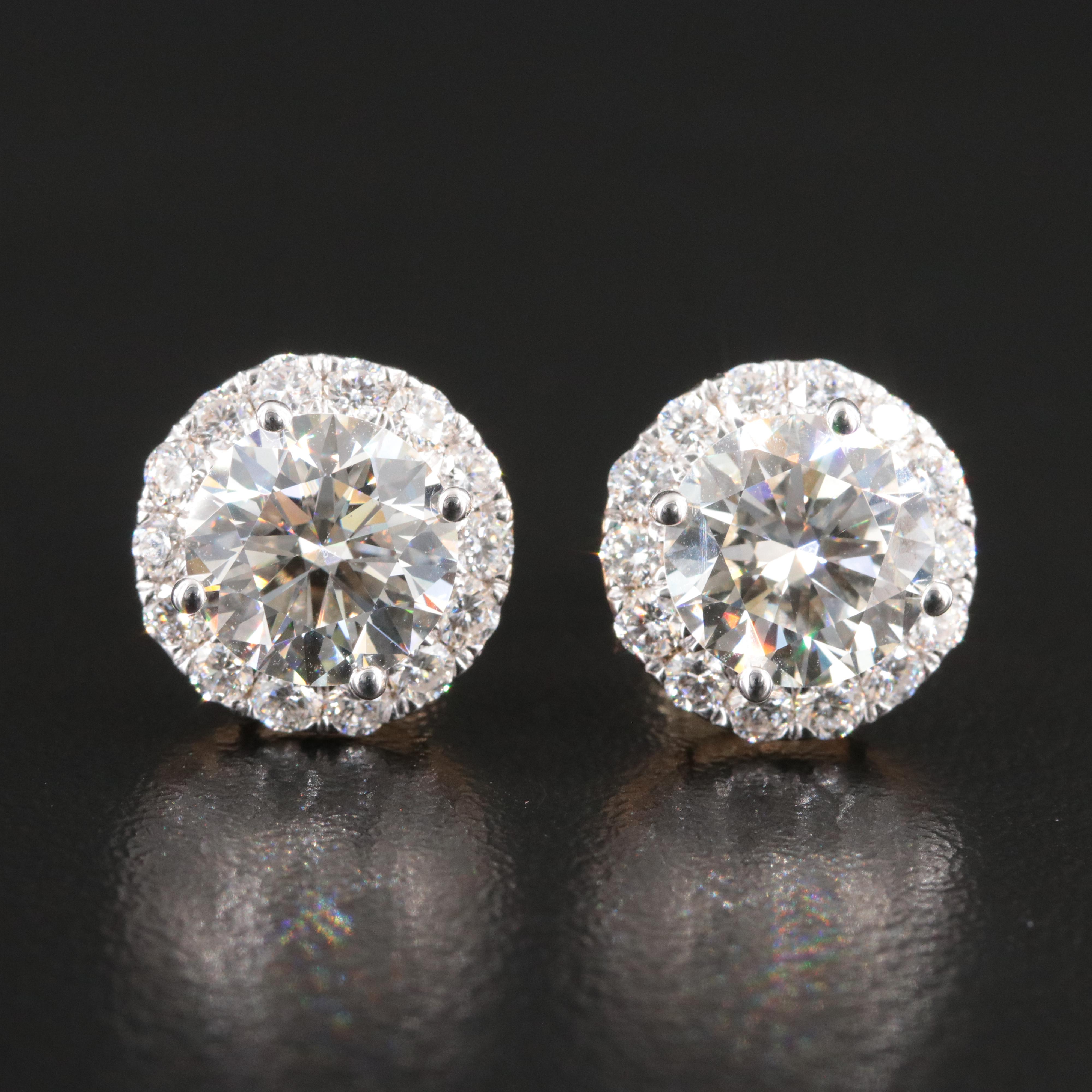 14K 5.21 CTW Lab Grown Diamond Earrings