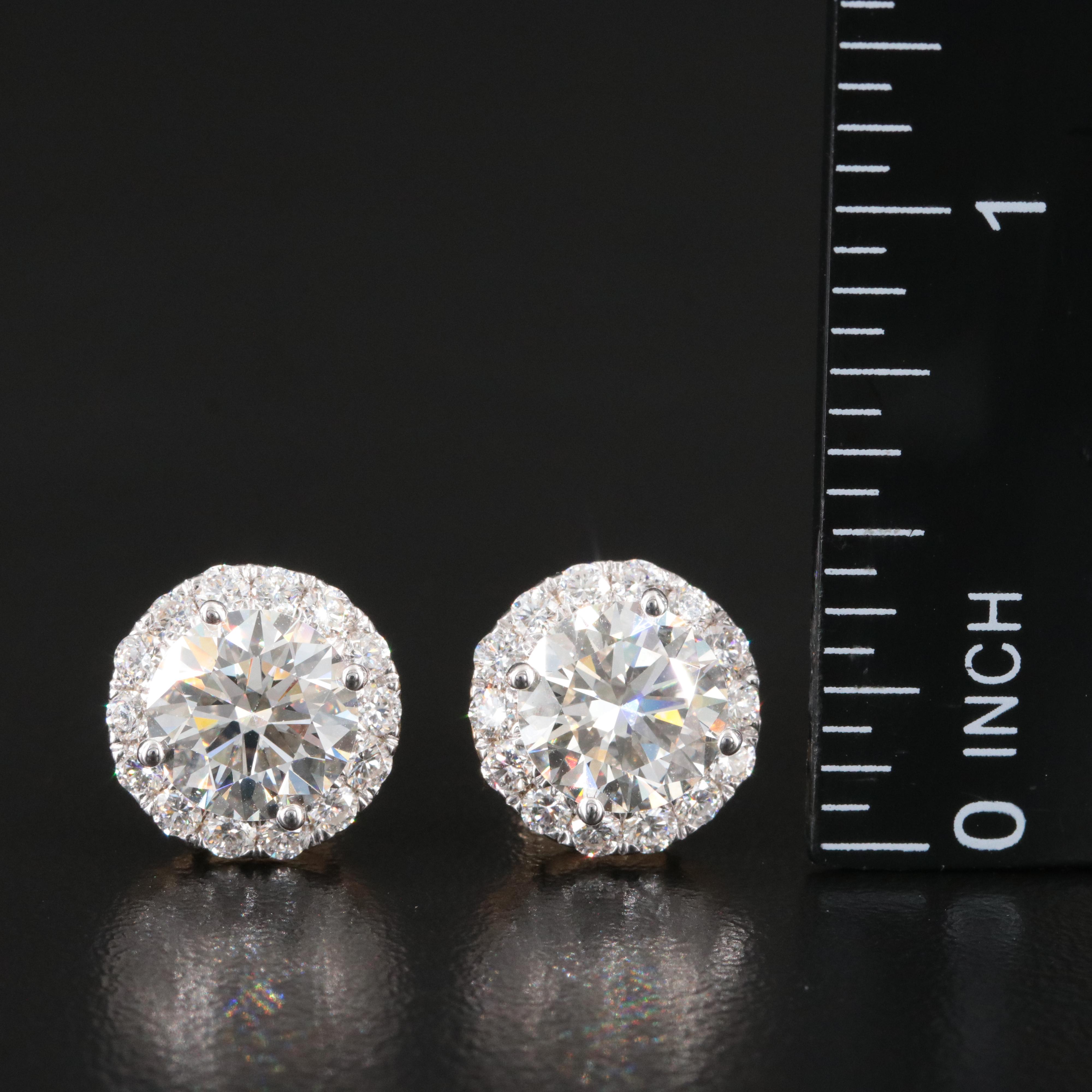 14K 5.21 CTW Lab Grown Diamond Earrings
