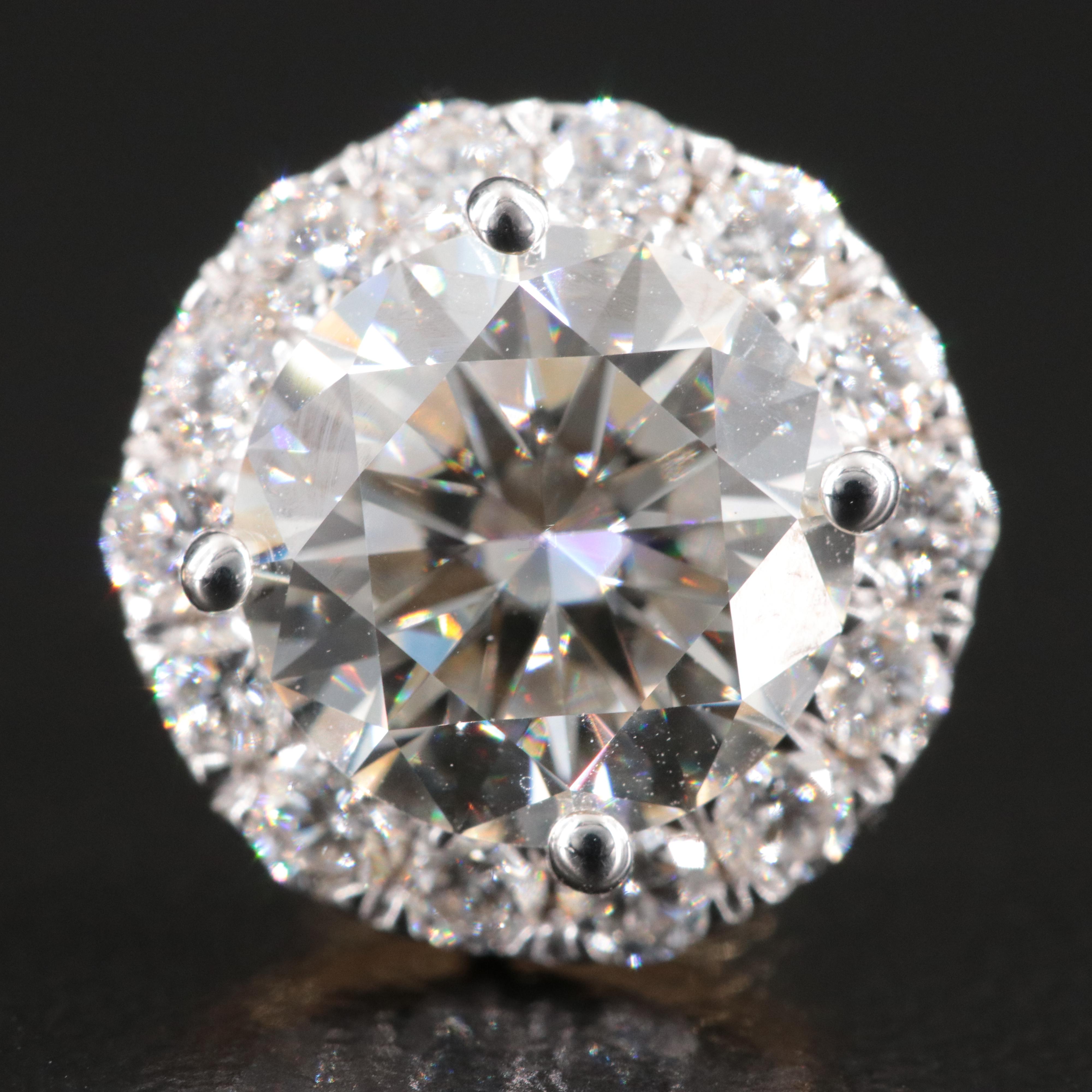 14K 5.21 CTW Lab Grown Diamond Earrings