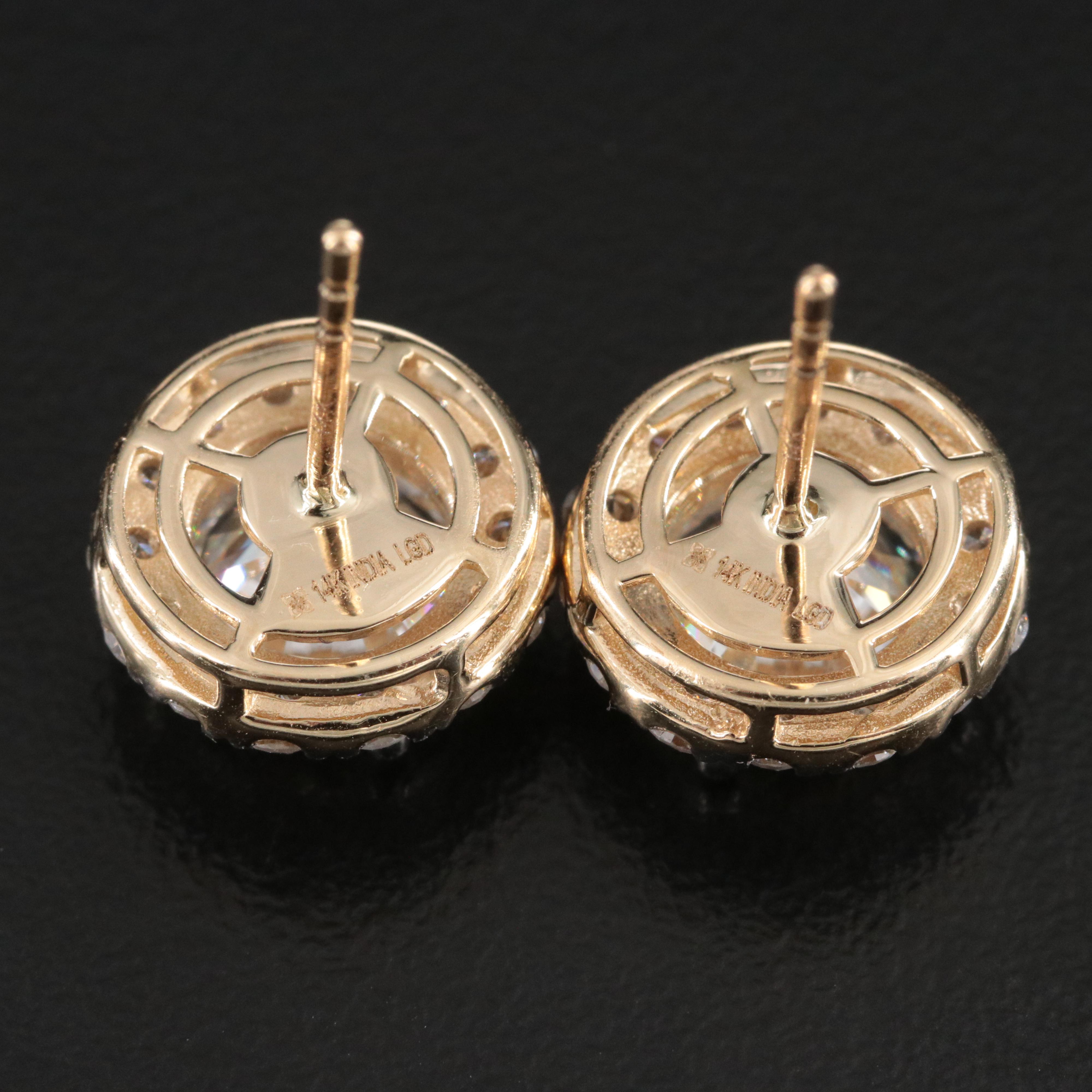 14K 5.21 CTW Lab Grown Diamond Earrings