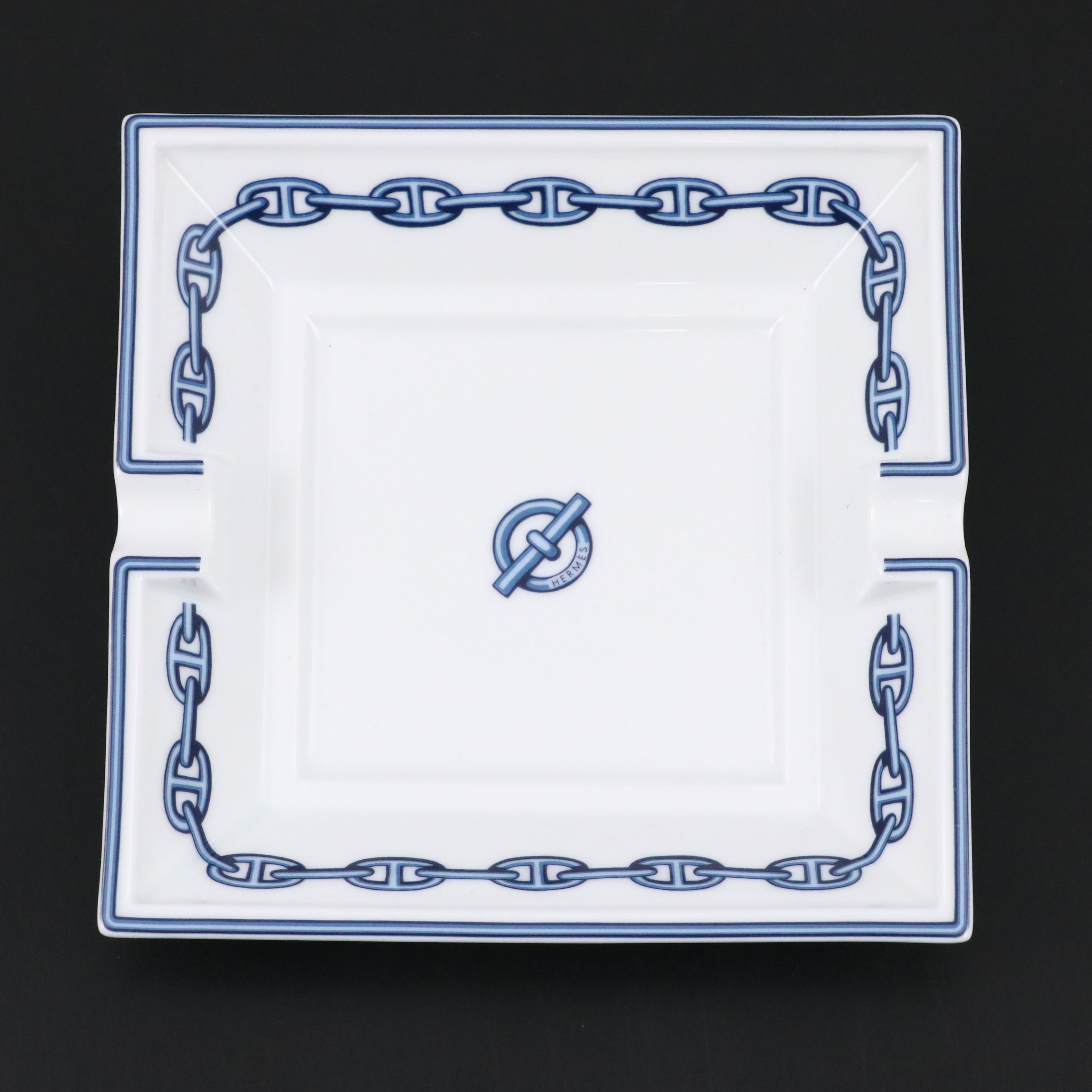 Hermès "Chaîne D'ancre" Porcelain Ashtray