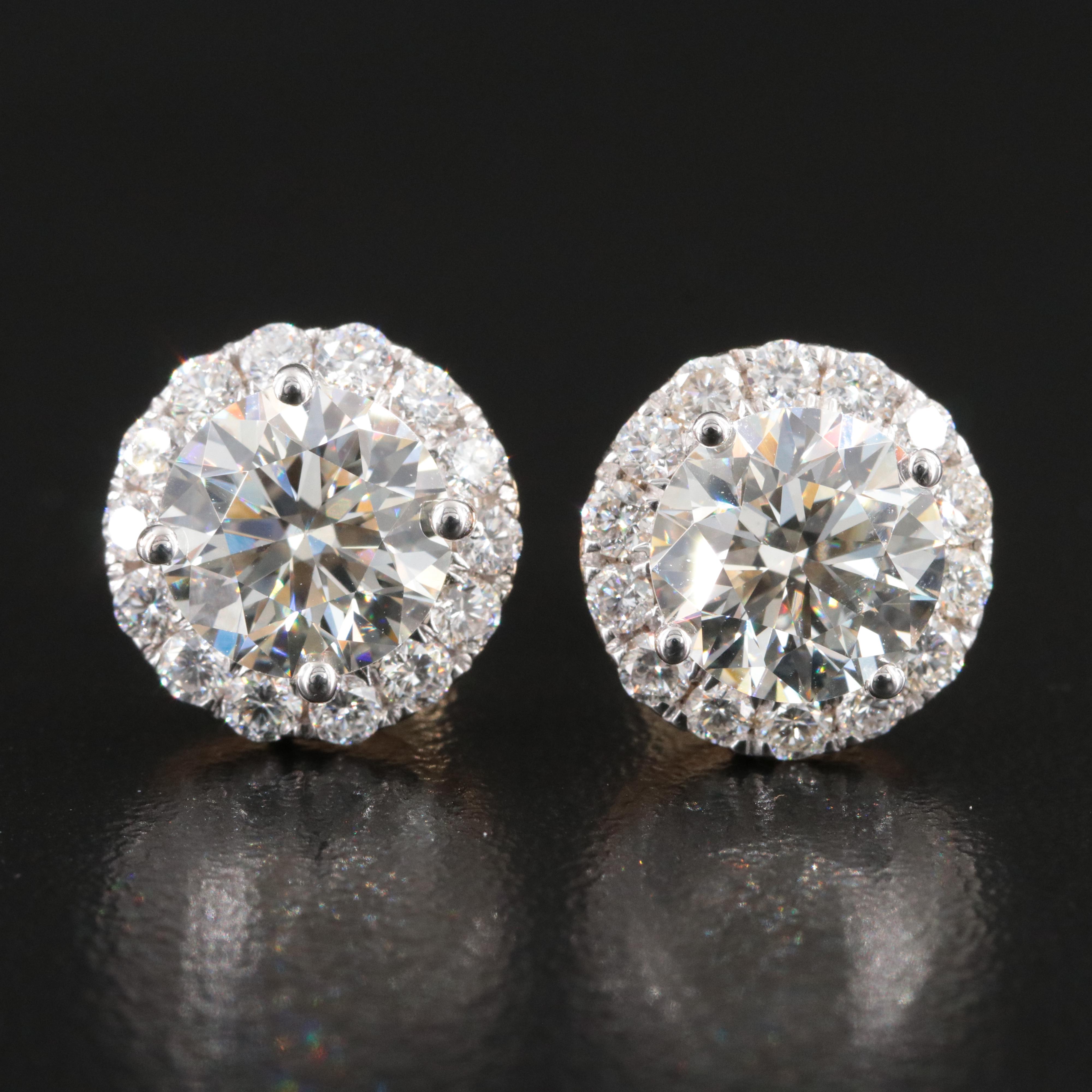 14K 5.19 CTW Lab Grown Diamond Earrings