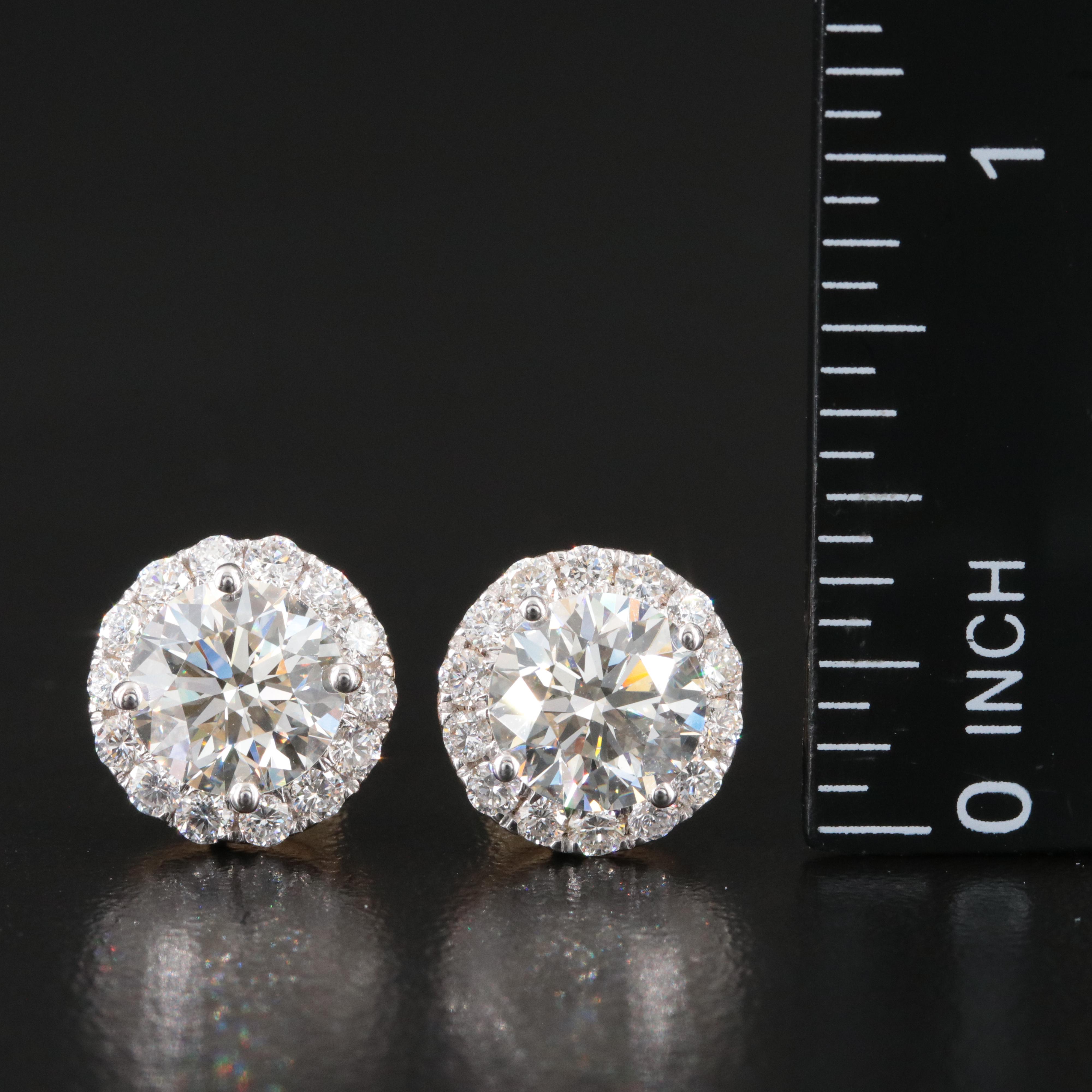 14K 5.19 CTW Lab Grown Diamond Earrings