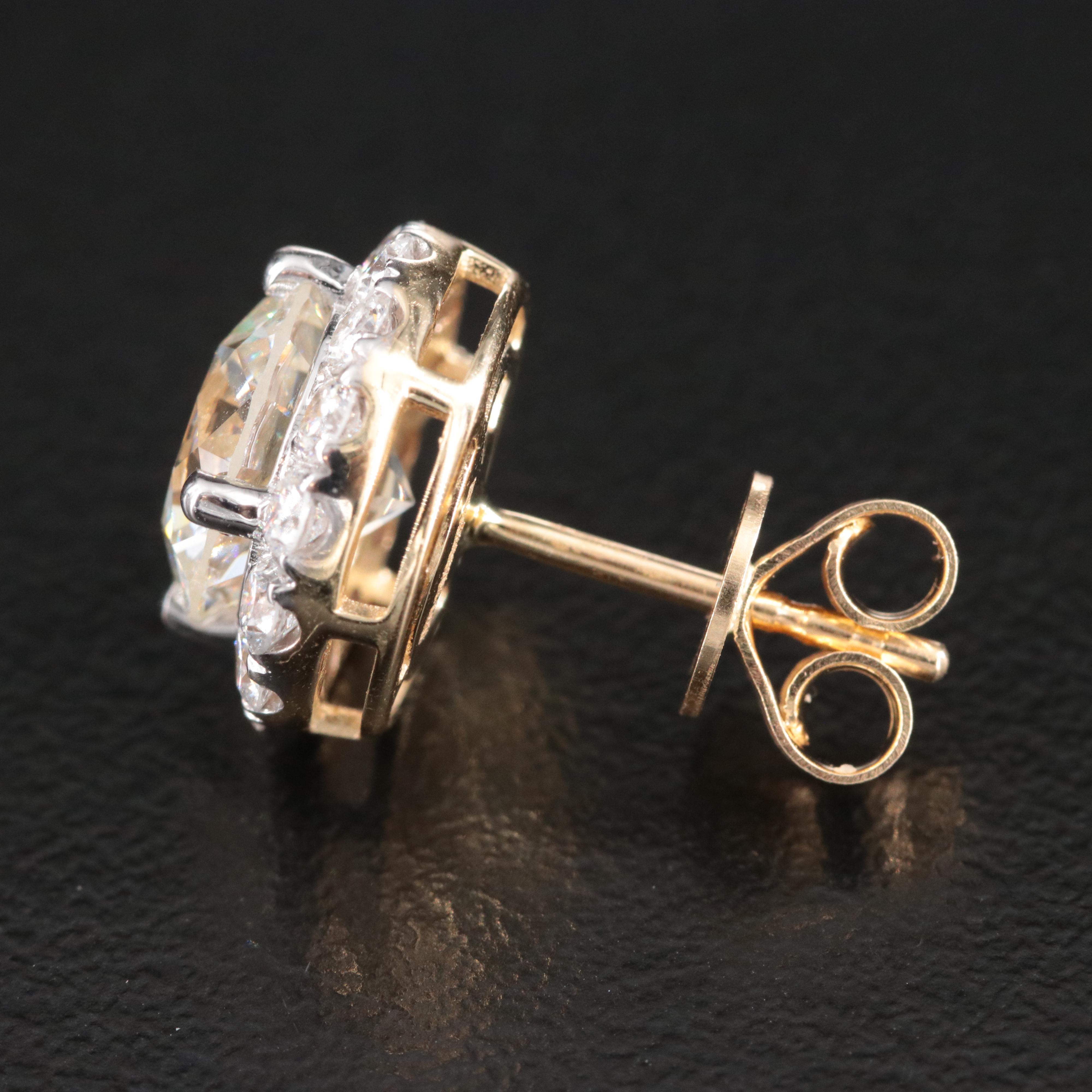 14K 5.19 CTW Lab Grown Diamond Earrings