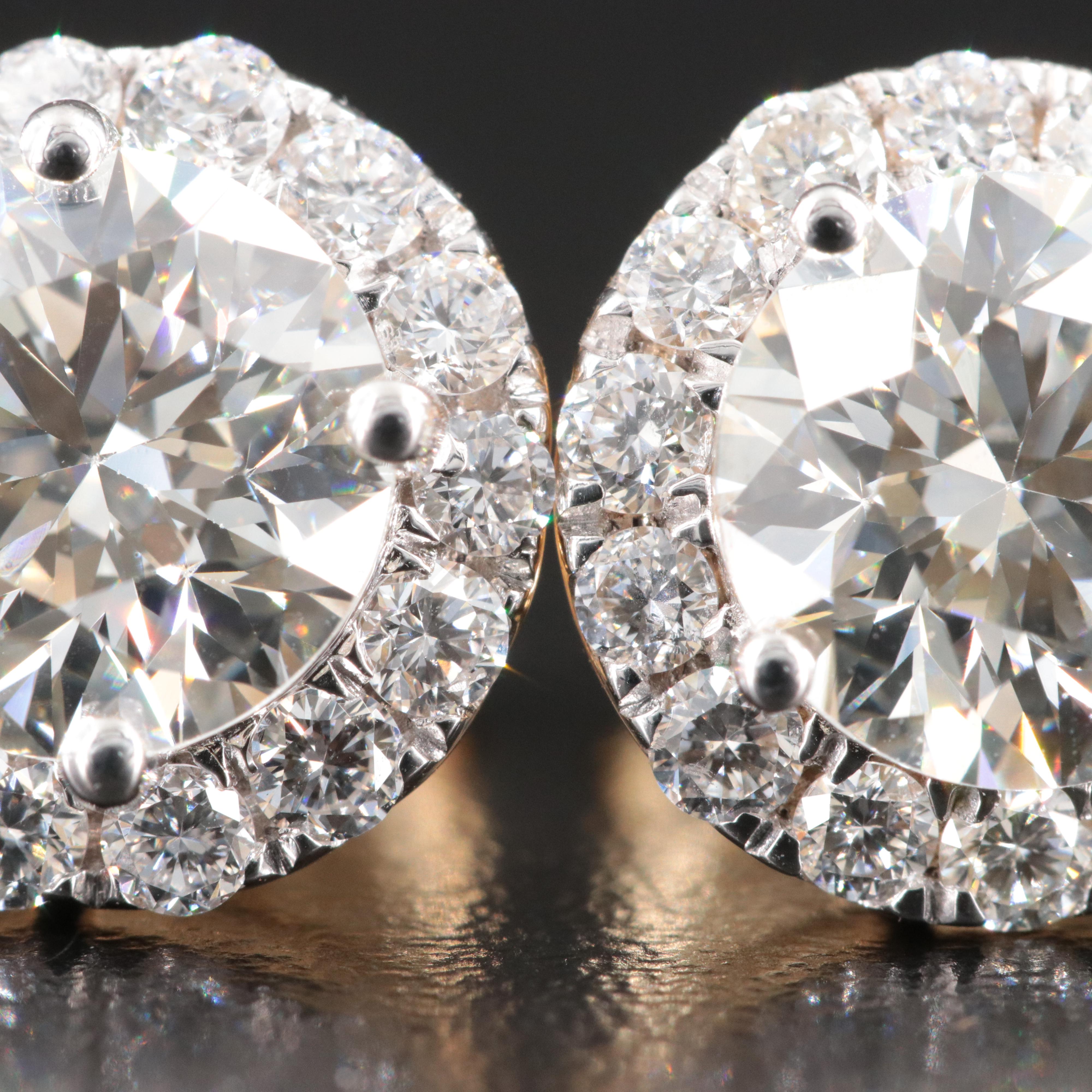 14K 5.19 CTW Lab Grown Diamond Earrings
