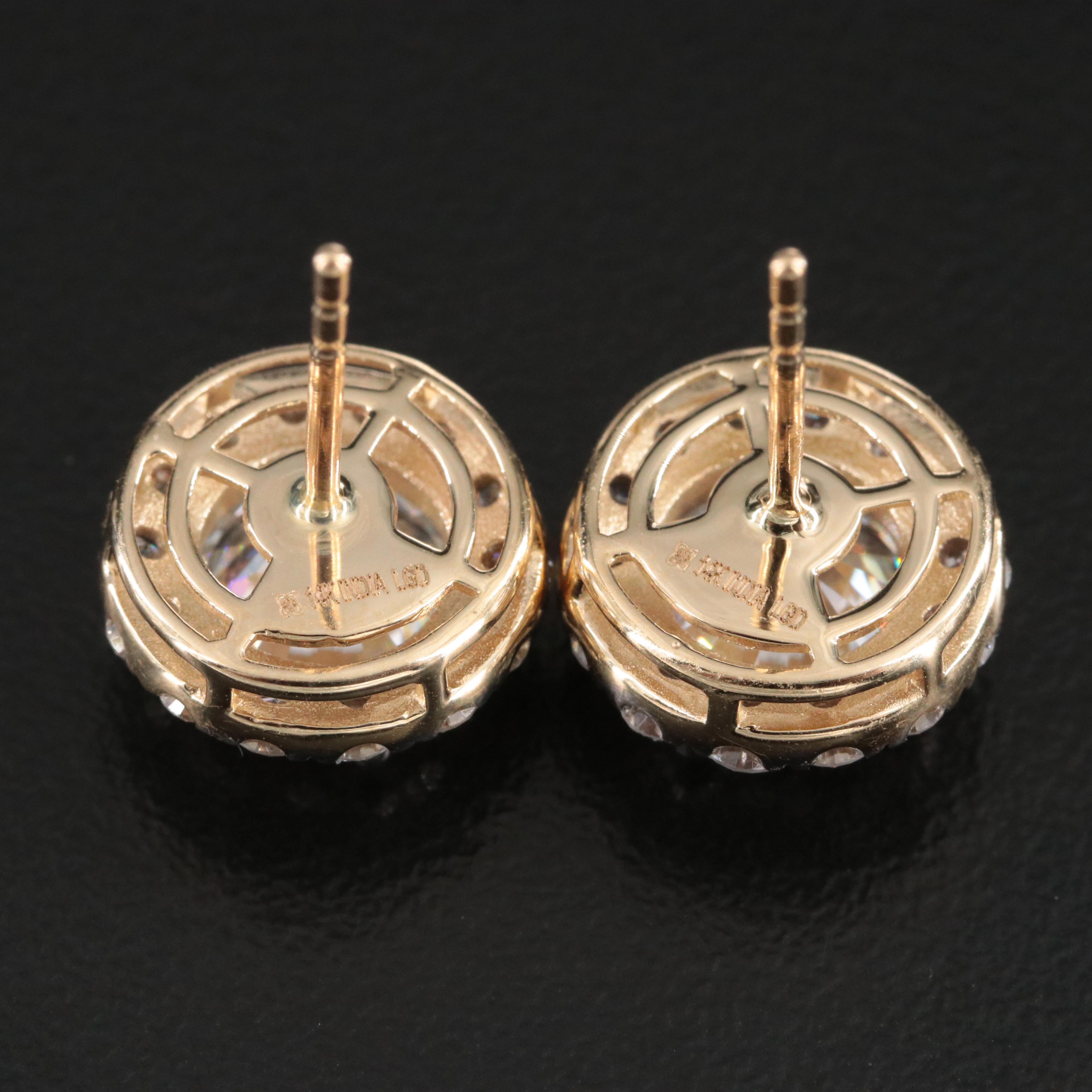 14K 5.19 CTW Lab Grown Diamond Earrings