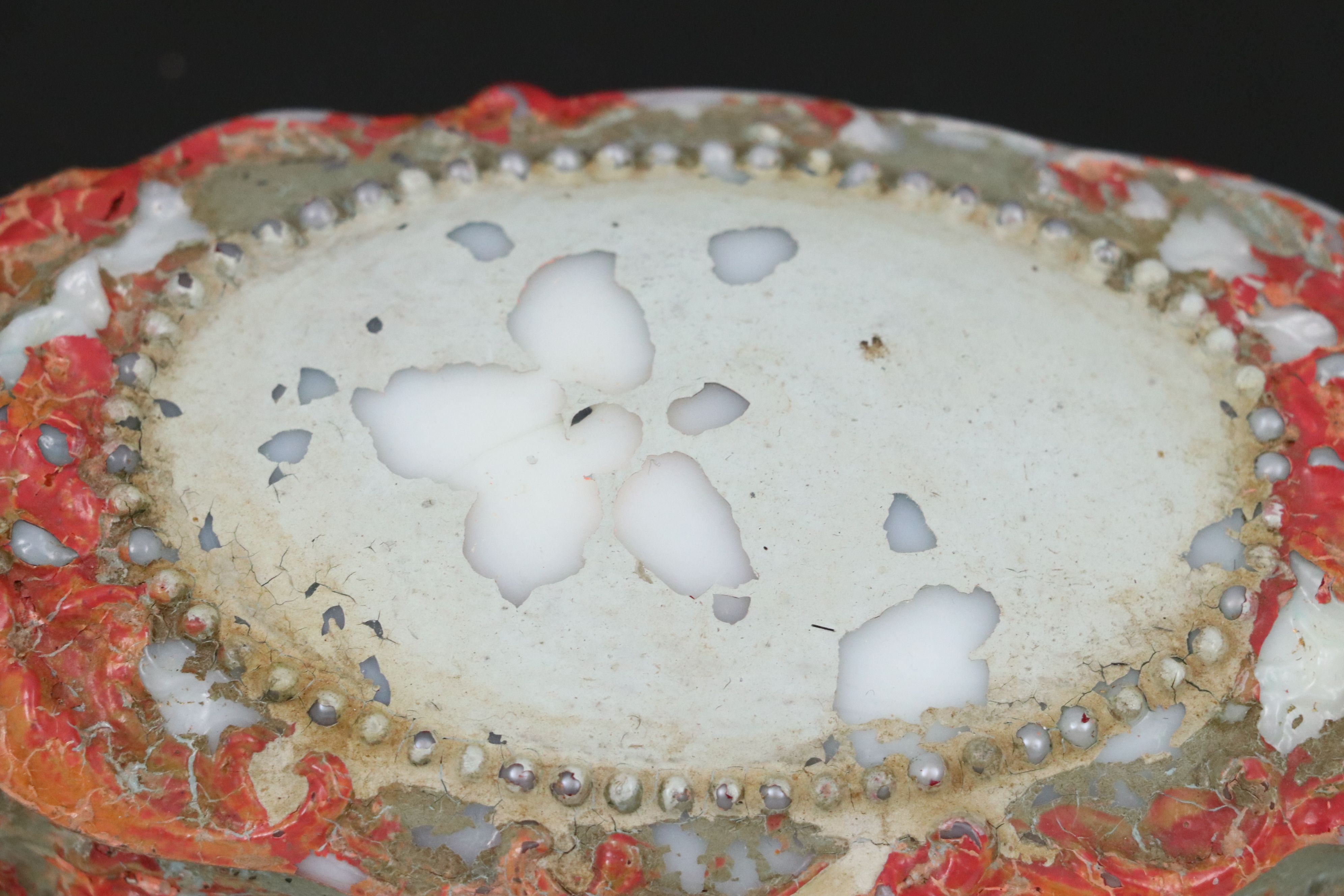 Rococo Style Milk Glass Decorative Boxes