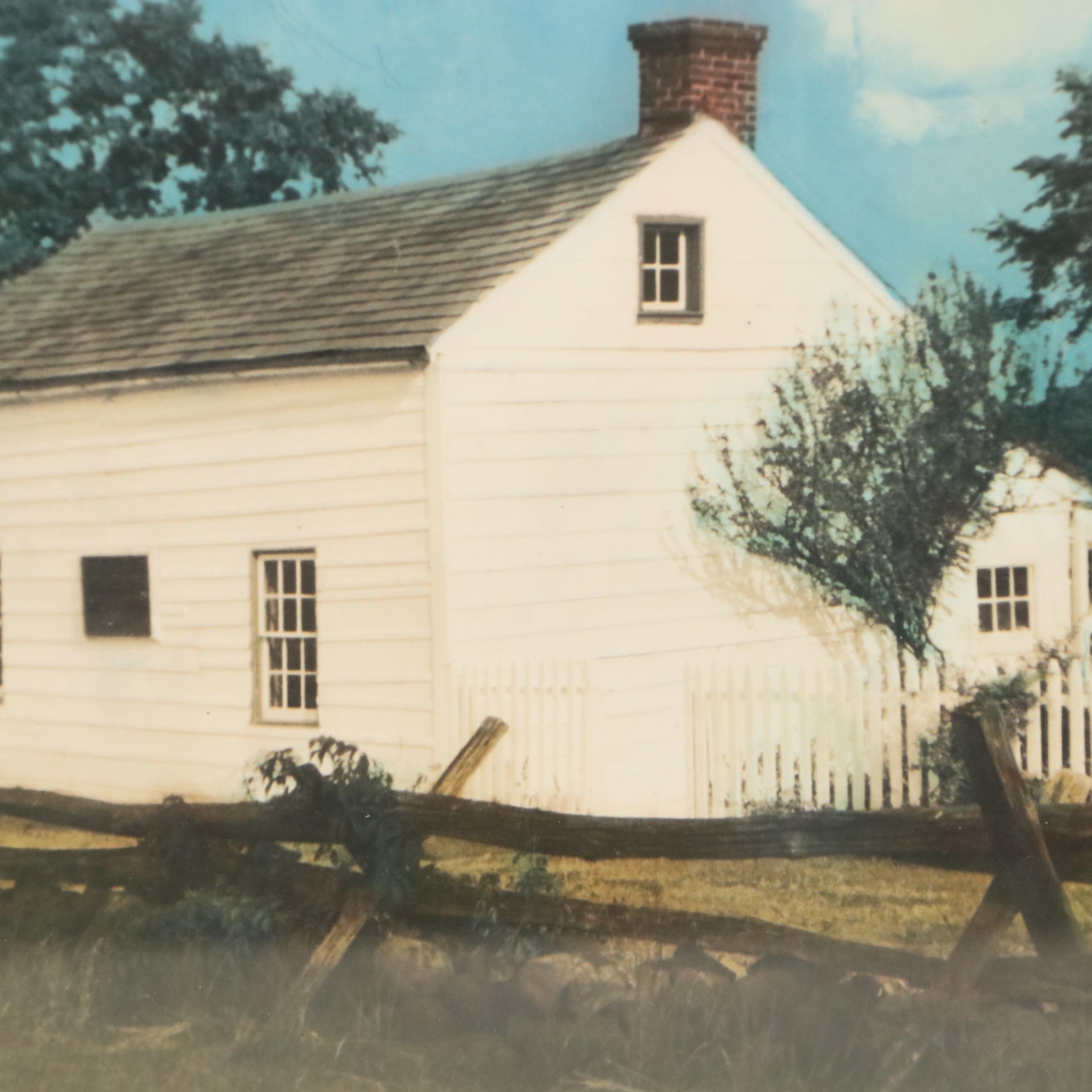 John Patrick Bell Chromogenic Photograph "Gettysburg Civil War House," 1951