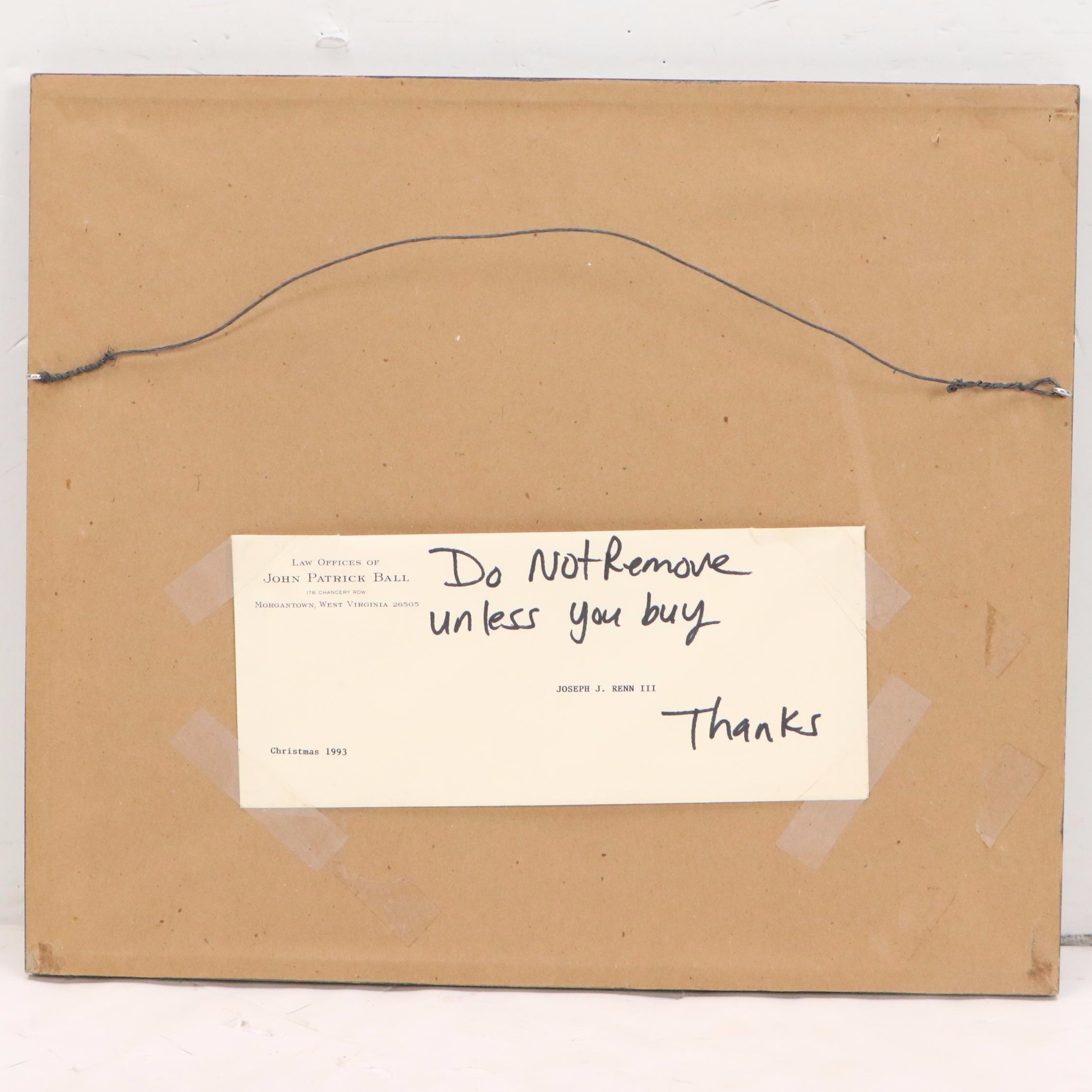 John Patrick Bell Chromogenic Photograph "Gettysburg Civil War House," 1951