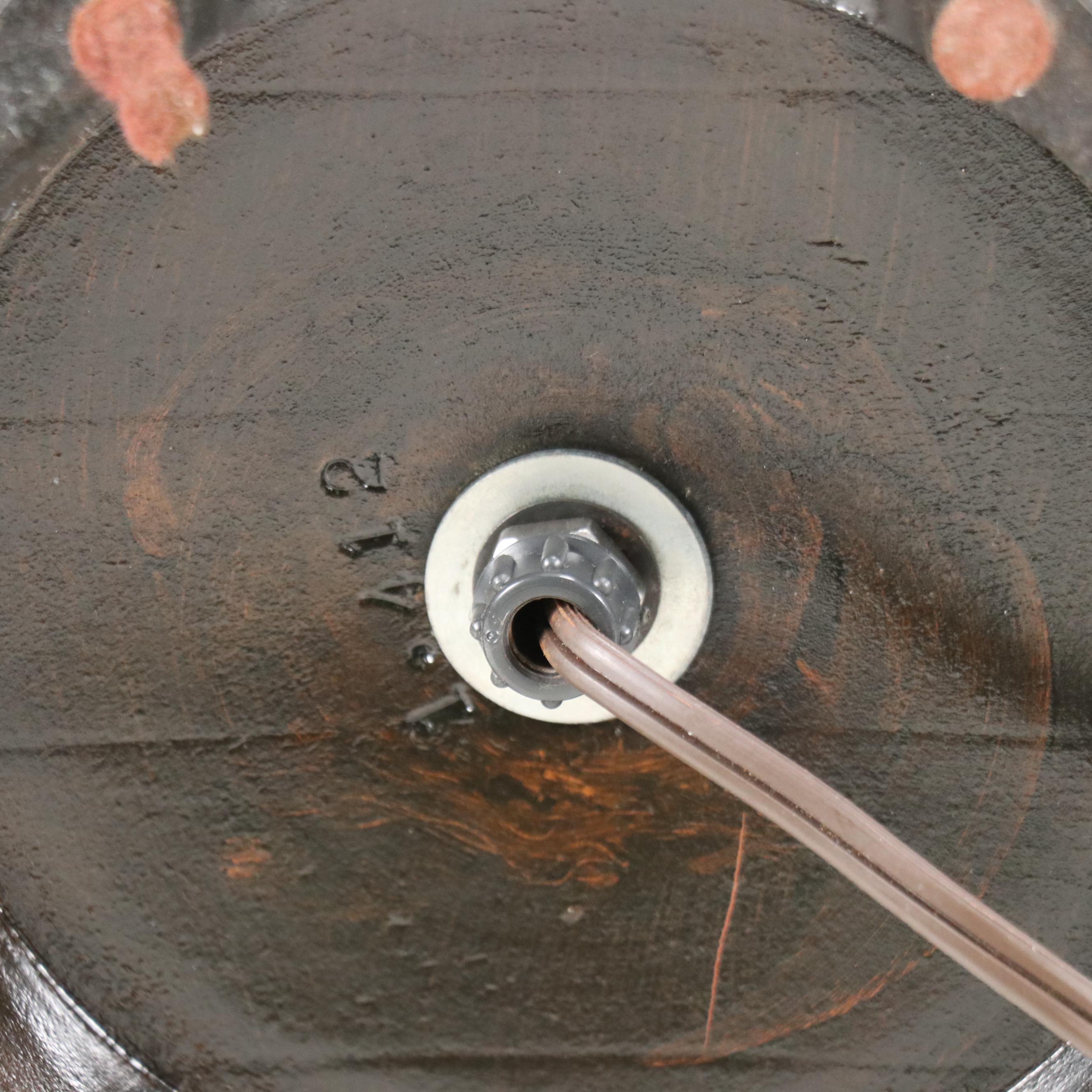 Chinese Porcelain Famille Rose Peach Ground Vase Table Lamp