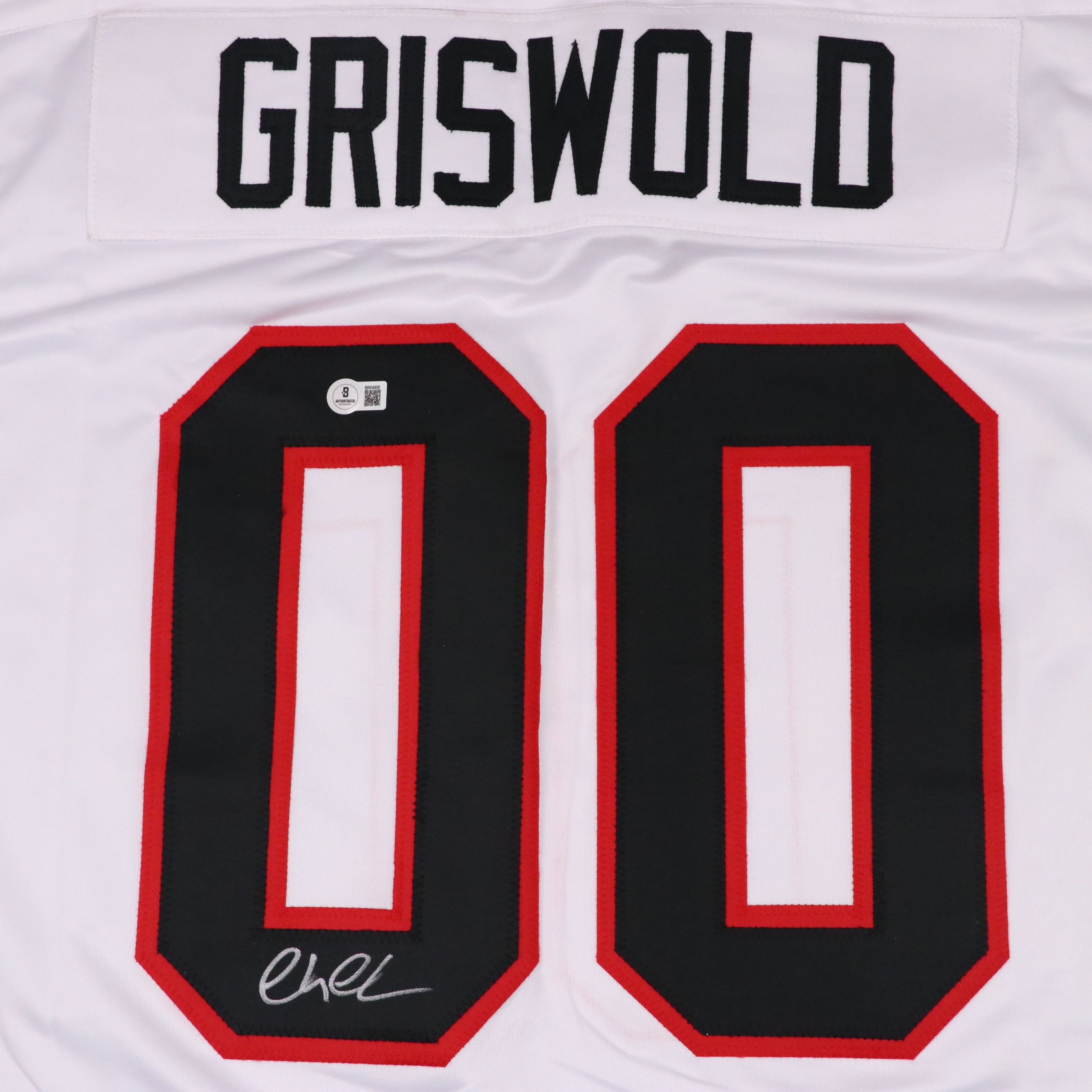Chevy Chase Signed "Christmas Vacation: Clark Griswold" Hockey Jersey, Beckett