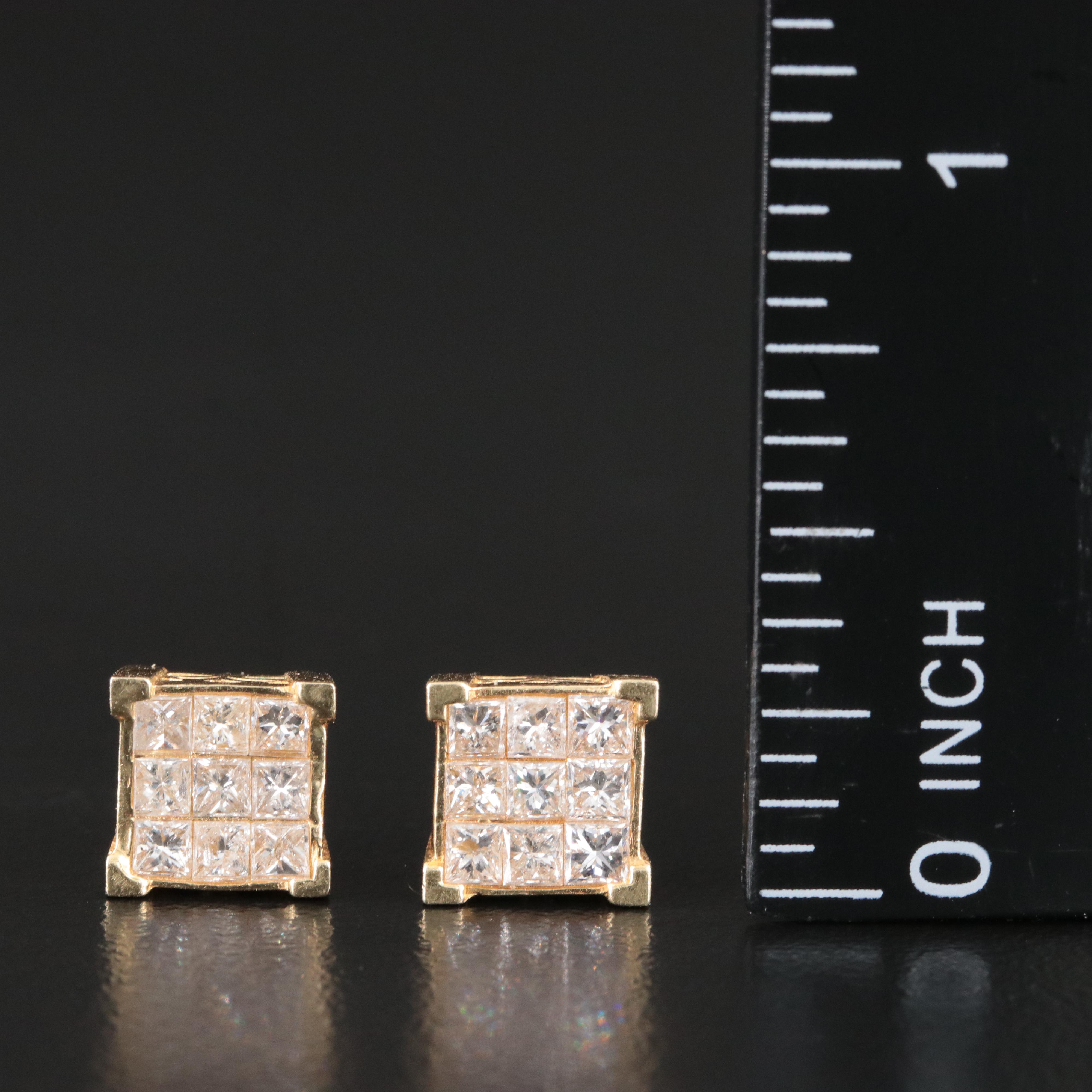 14K 0.95 CTW Diamond Earrings