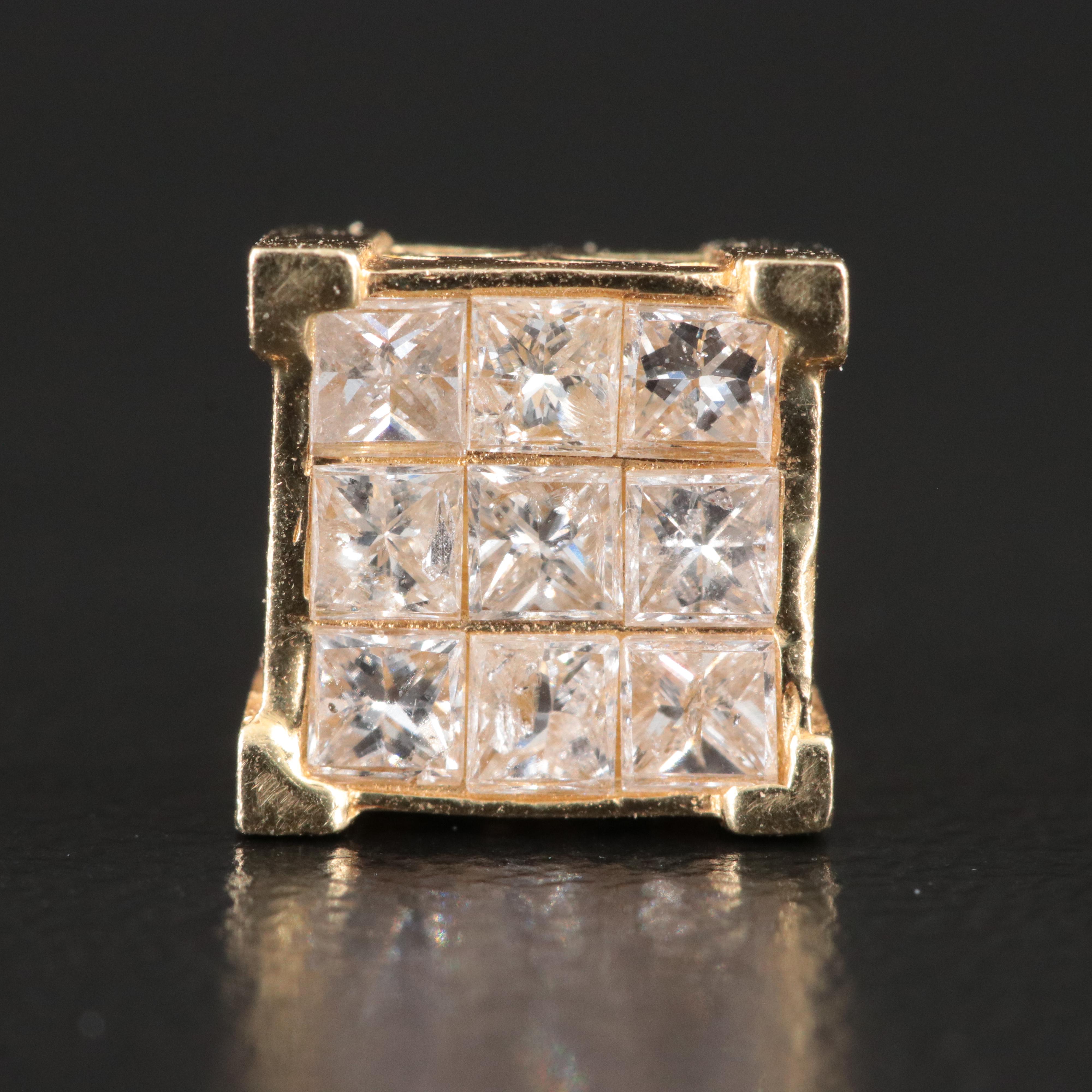 14K 0.95 CTW Diamond Earrings