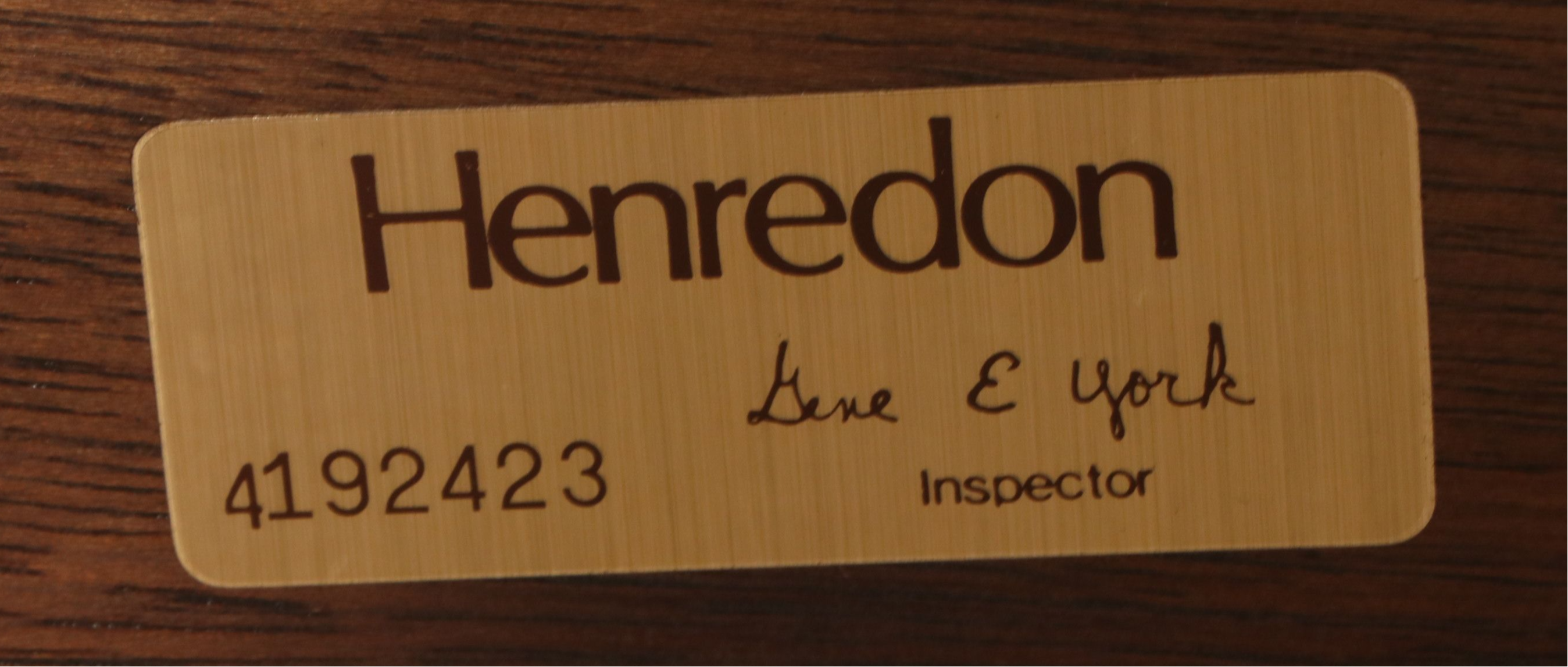 Henredon Chippendale Style Marble Top Mahogany Console Table, Late 20th Century