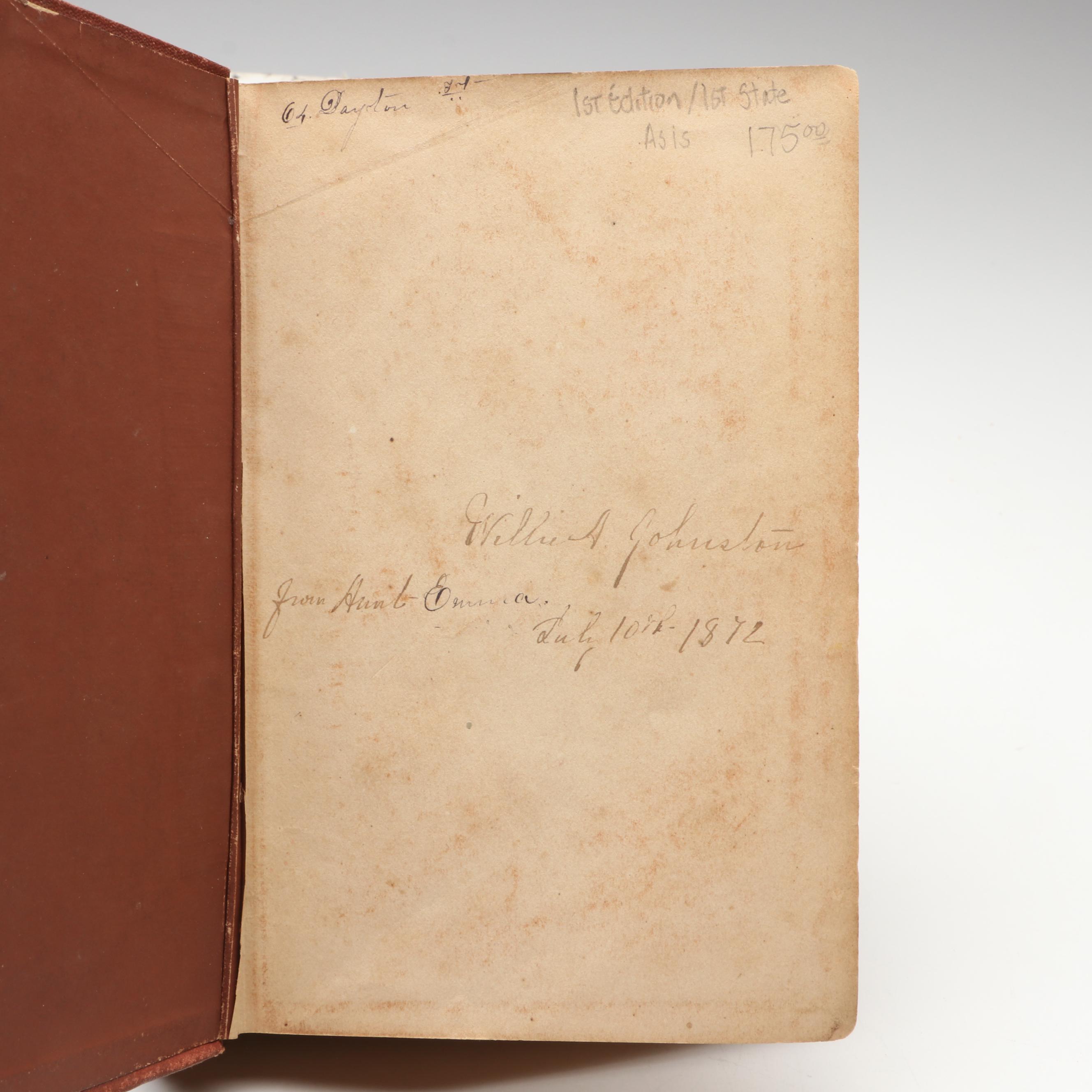 First Edition "Little Men" by Louisa M. Alcott and More Titles, Late 19th C.