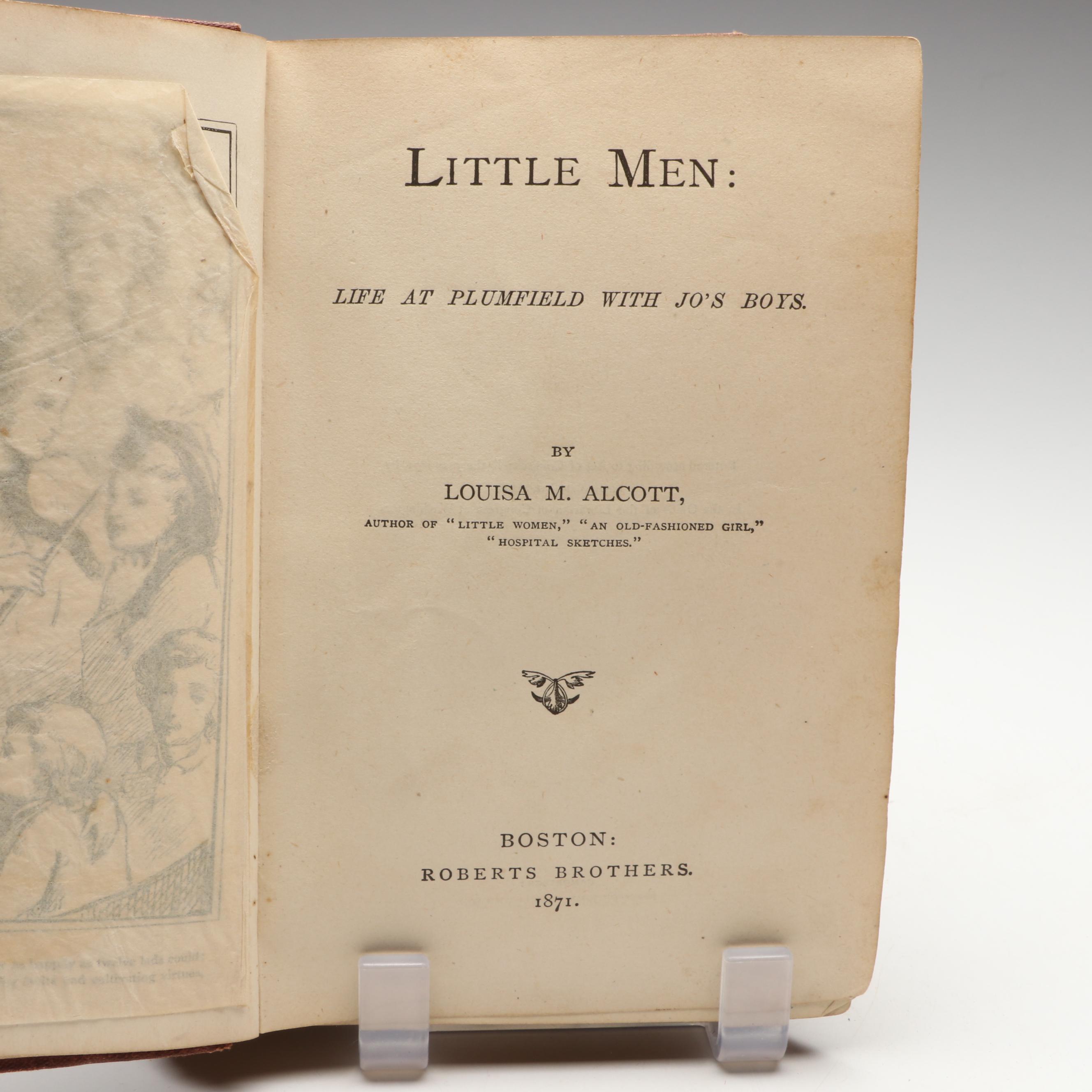 First Edition "Little Men" by Louisa M. Alcott and More Titles, Late 19th C.