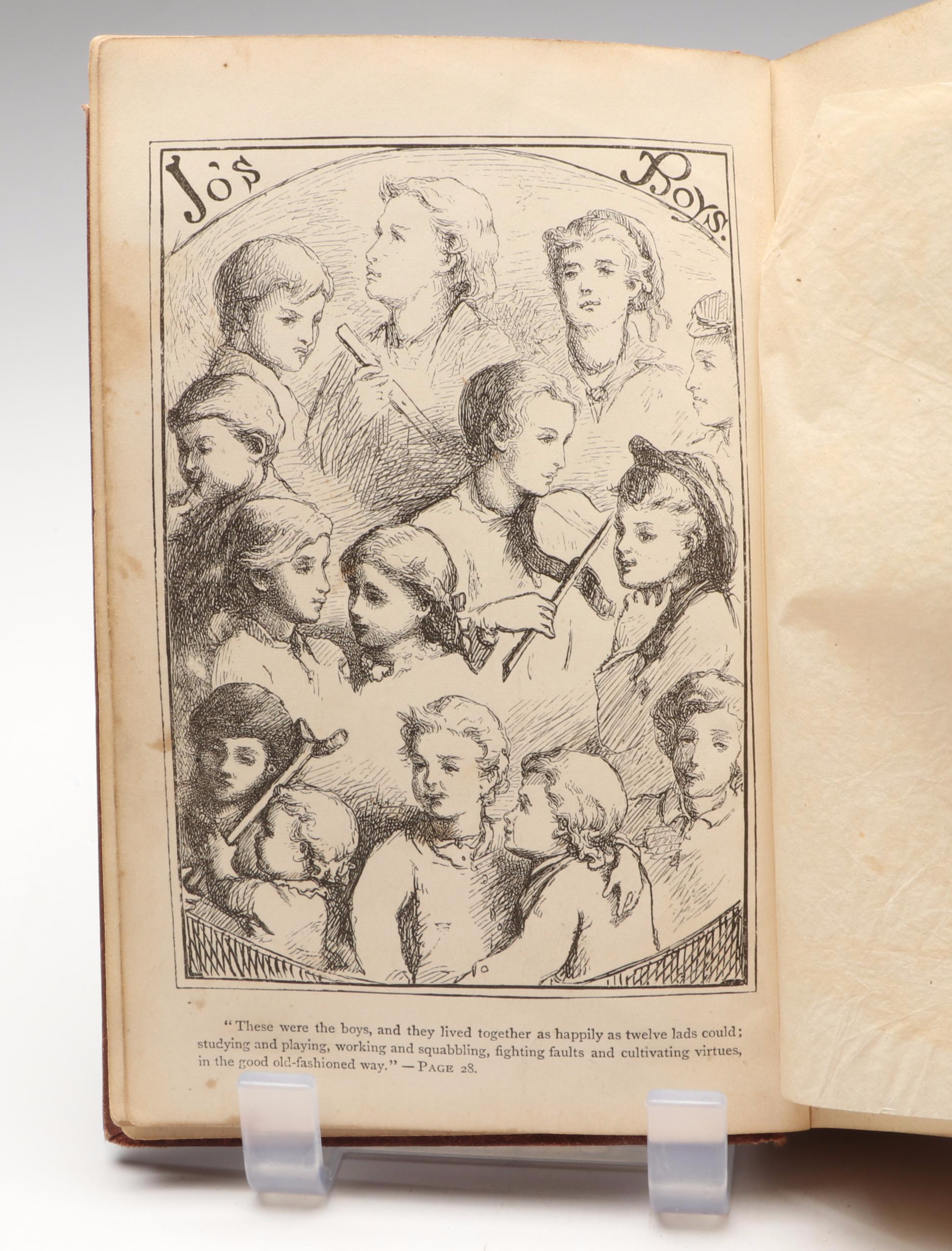 First Edition "Little Men" by Louisa M. Alcott and More Titles, Late 19th C.