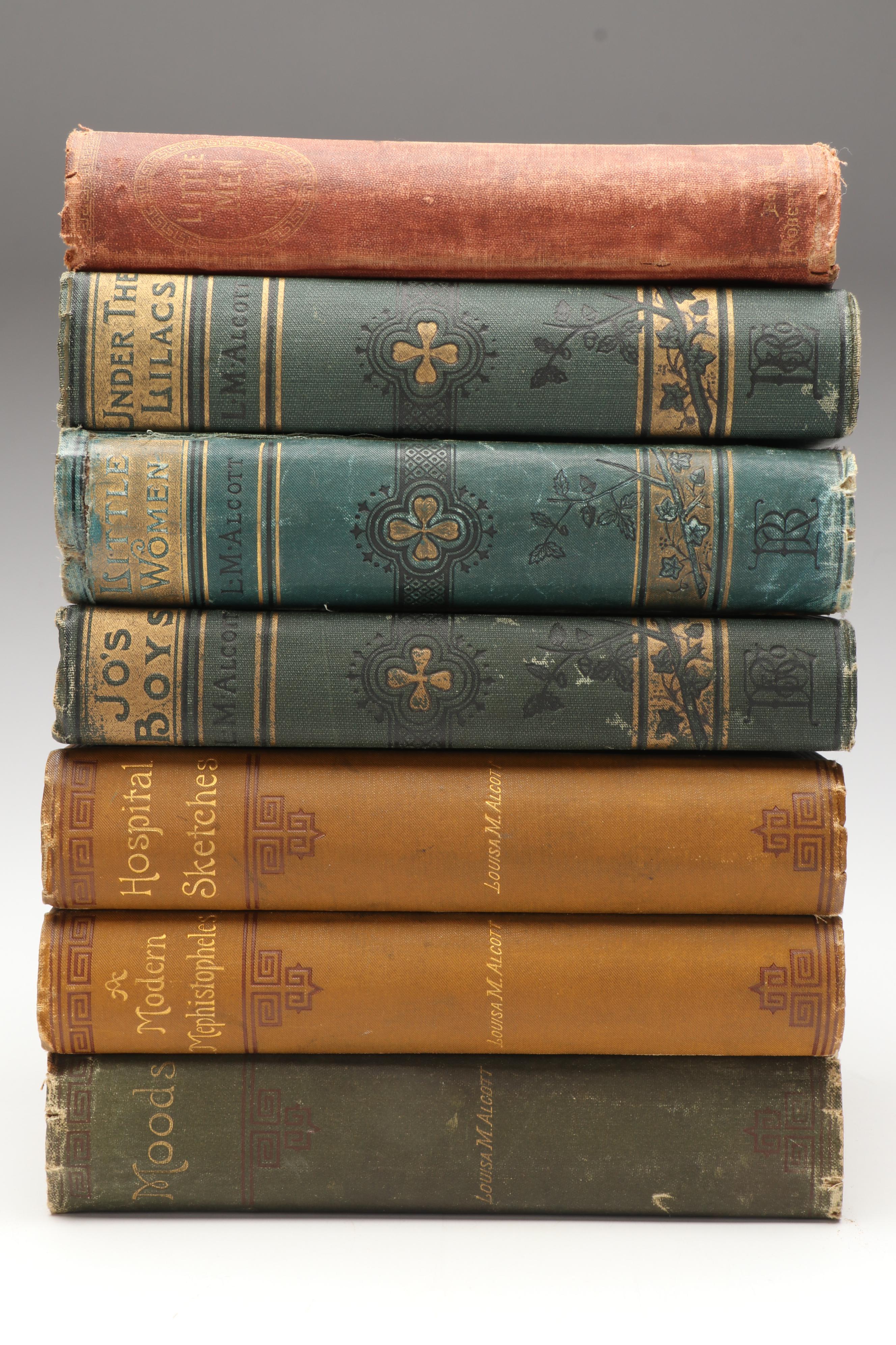 First Edition "Little Men" by Louisa M. Alcott and More Titles, Late 19th C.