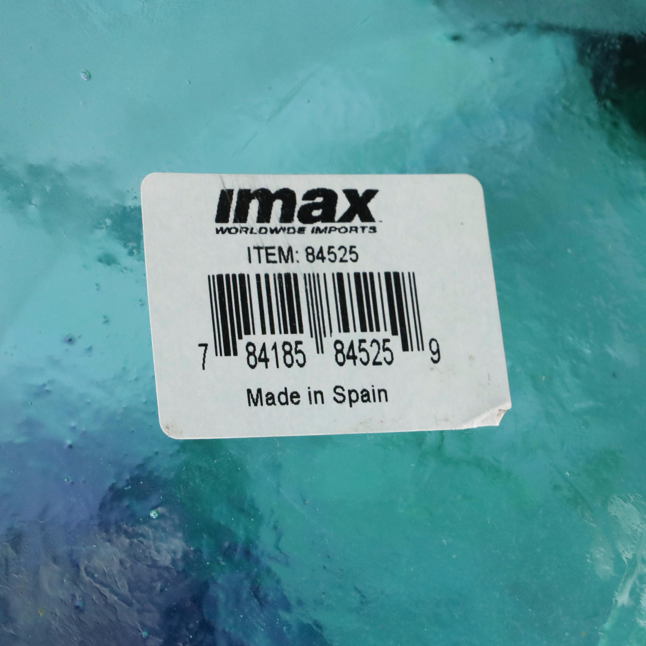 Blue Ombré Glass Floor Vase