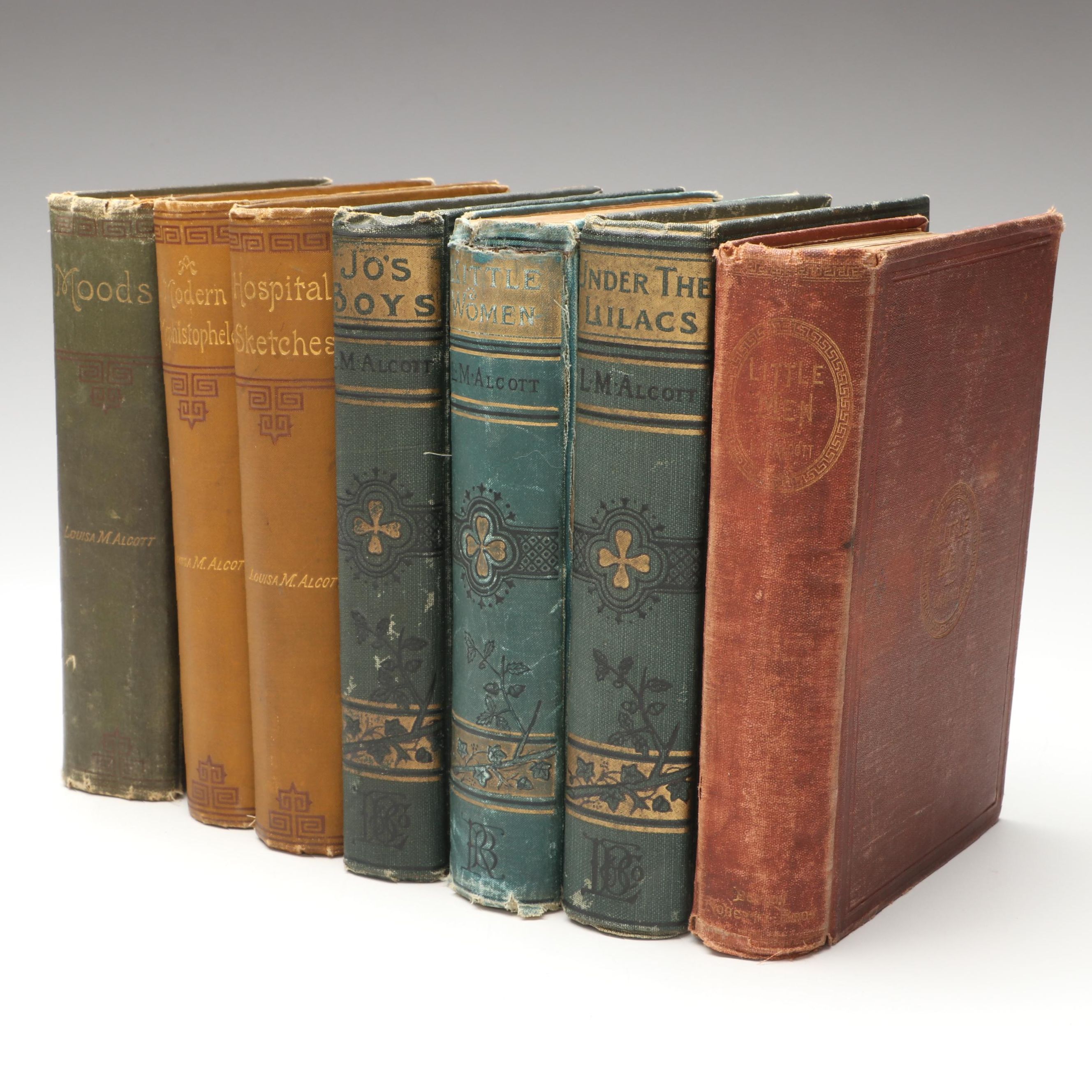 First Edition "Little Men" by Louisa M. Alcott and More Titles, Late 19th C.