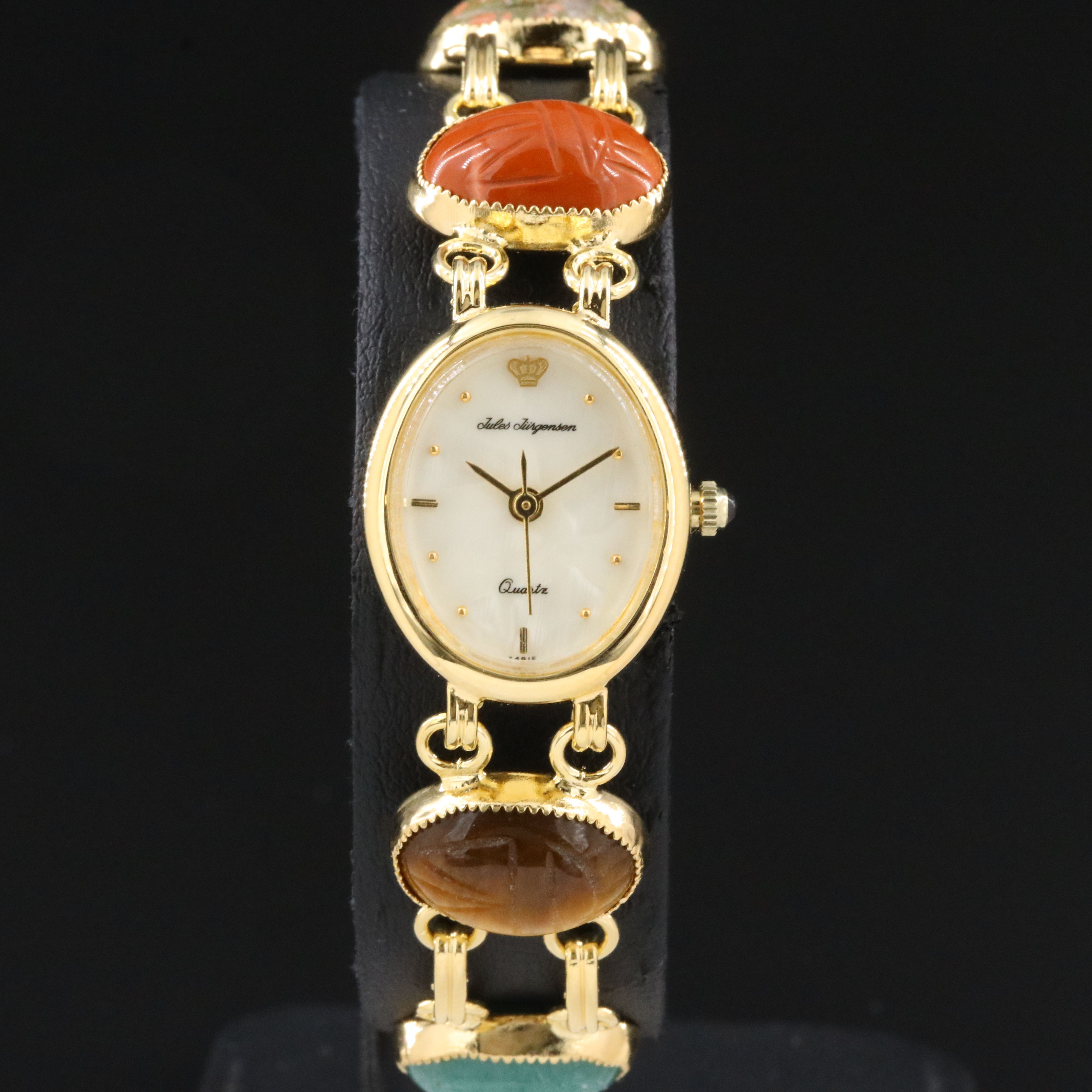 Jules Jürgensen Gold-Tone Scarab Watch # 6936