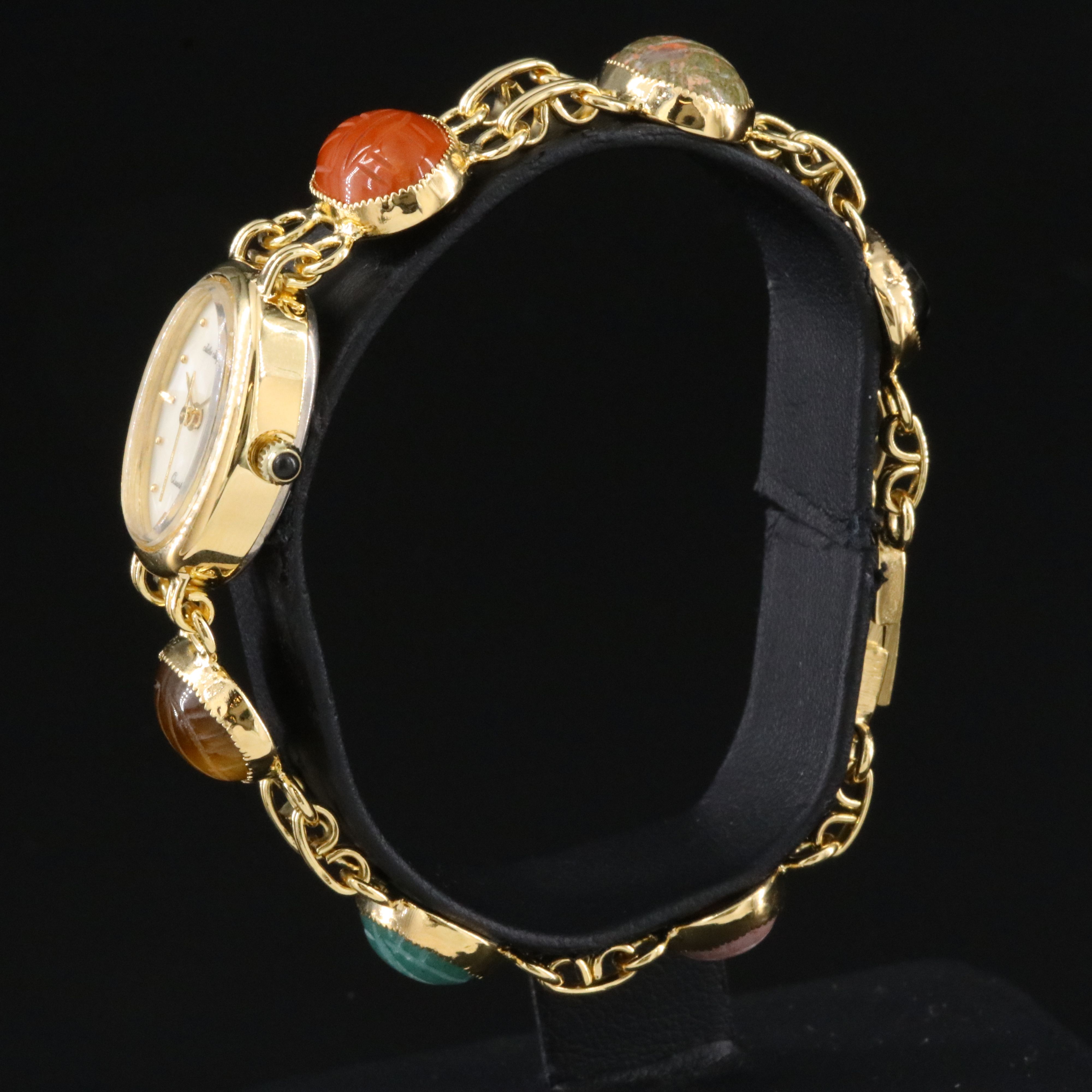 Jules Jürgensen Gold-Tone Scarab Watch # 6936