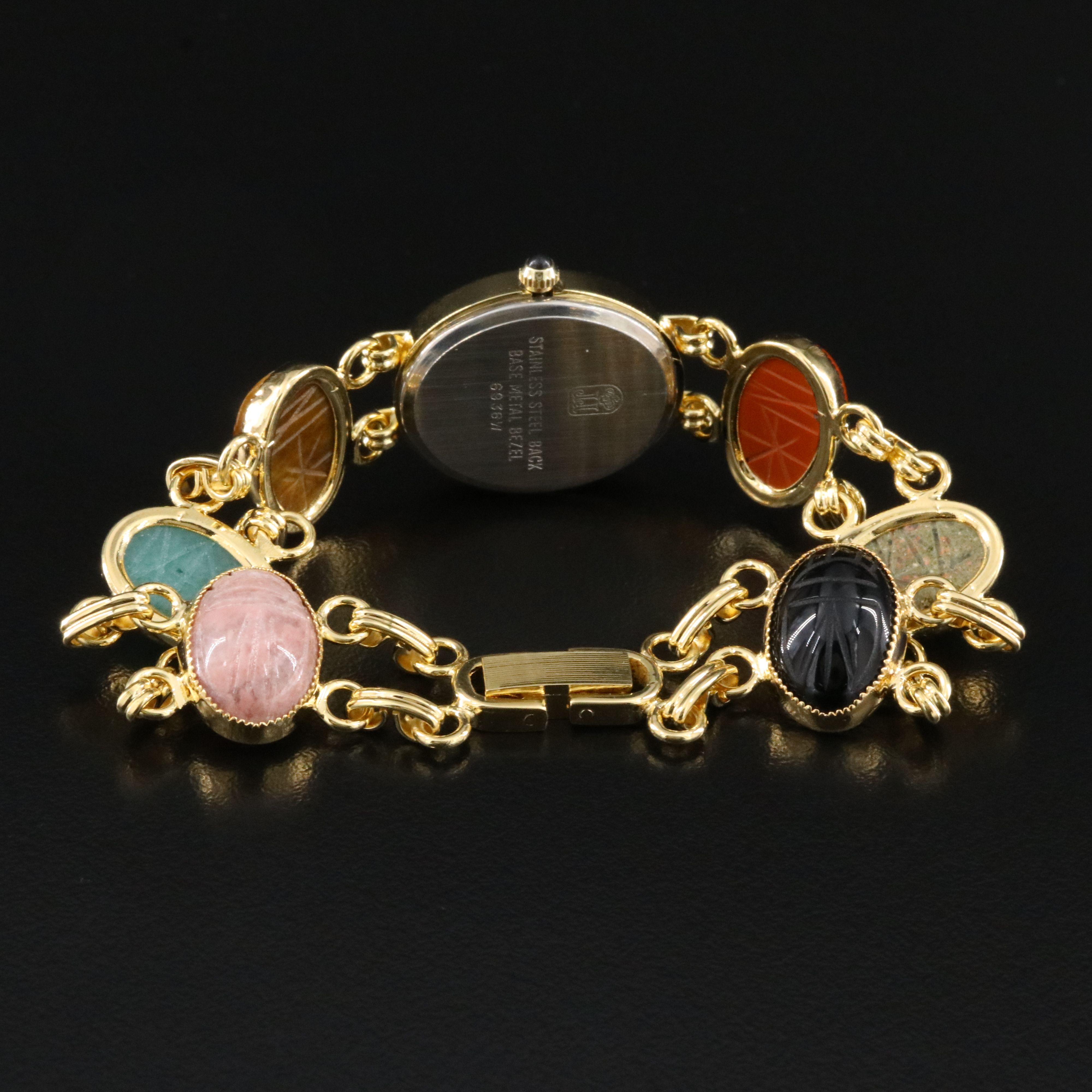 Jules Jürgensen Gold-Tone Scarab Watch # 6936