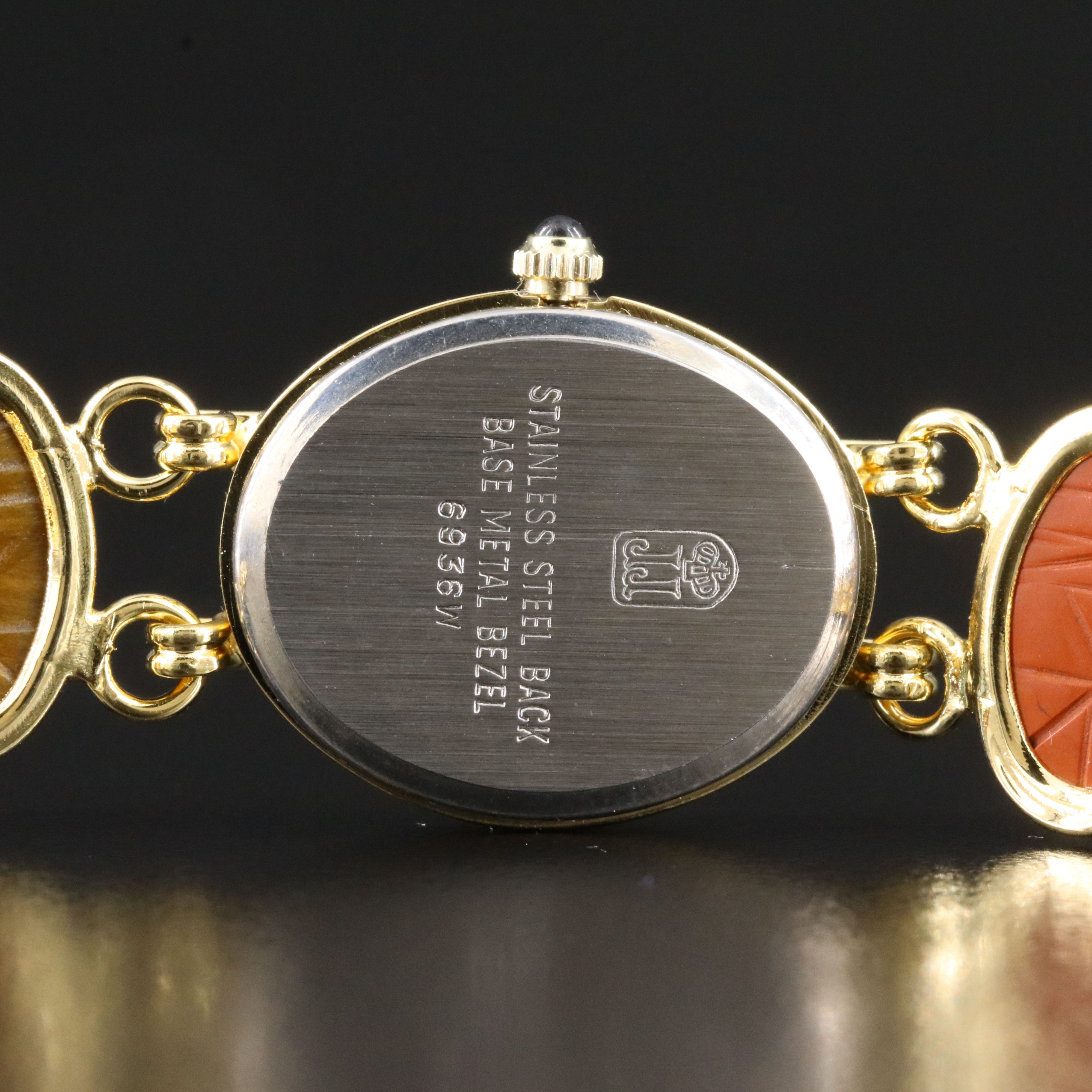 Jules Jürgensen Gold-Tone Scarab Watch # 6936