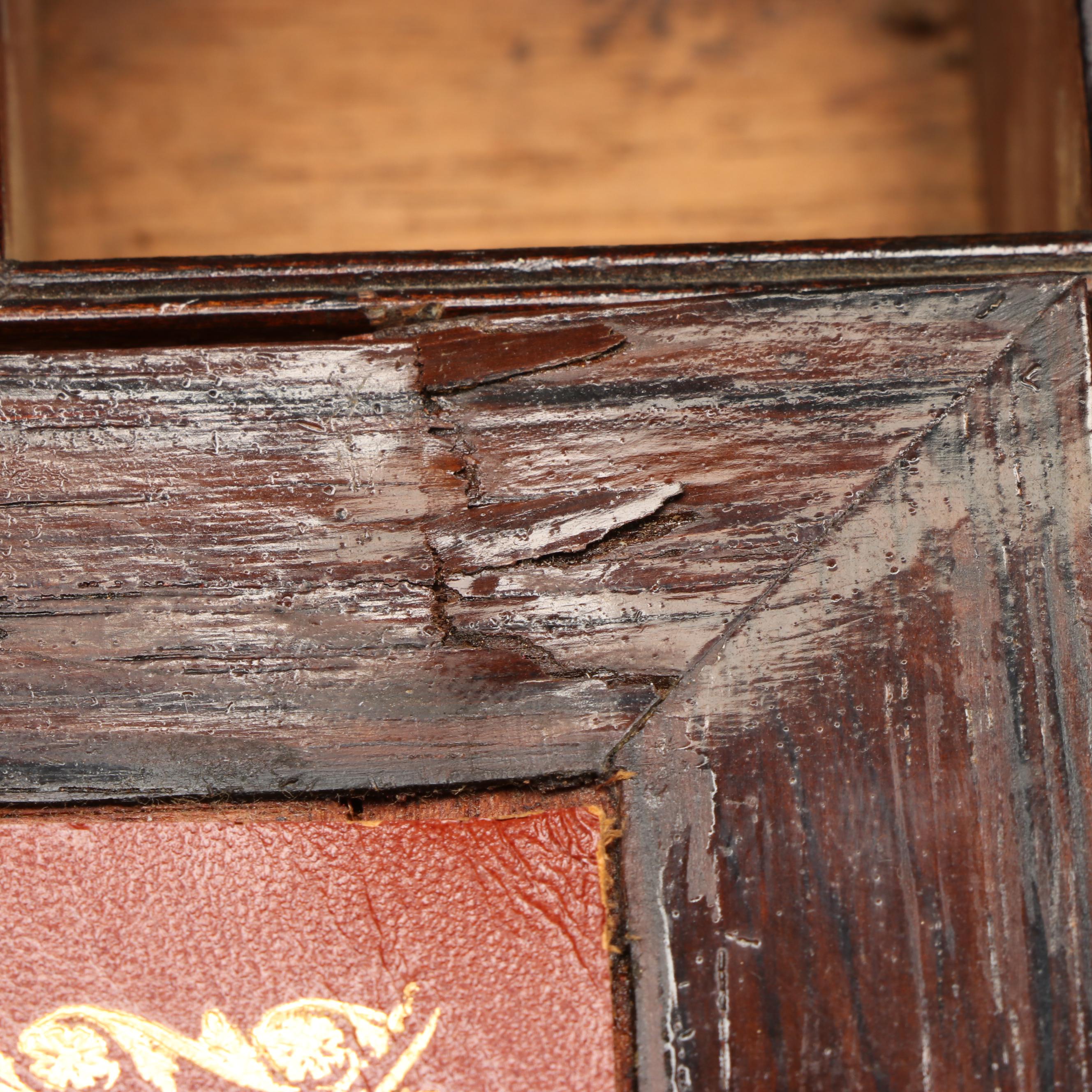 Wooden Lap Desk with Brass Finish Accents
