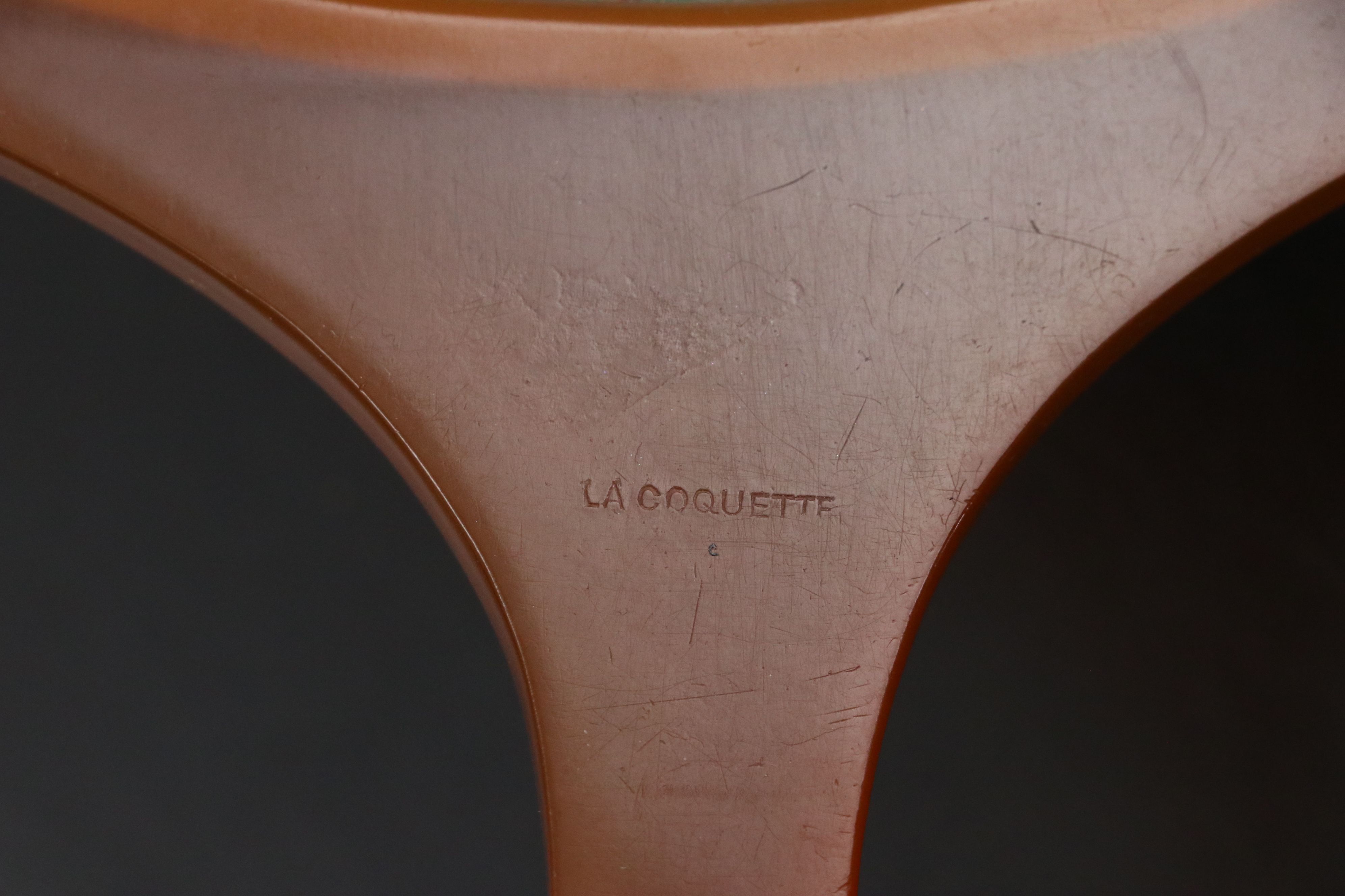 La Coquette Celluloid Mirror with Sterling Silver Hand Mirrors