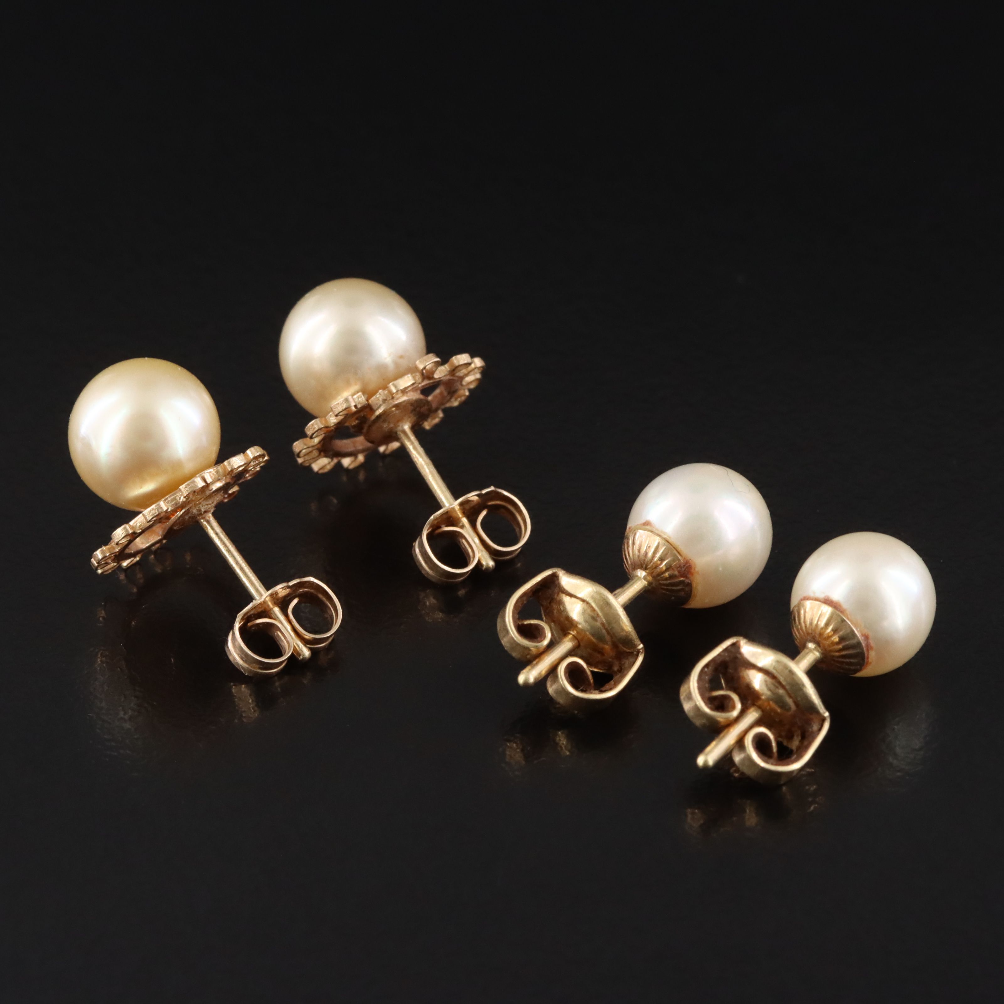 14K Pearl Earrings
