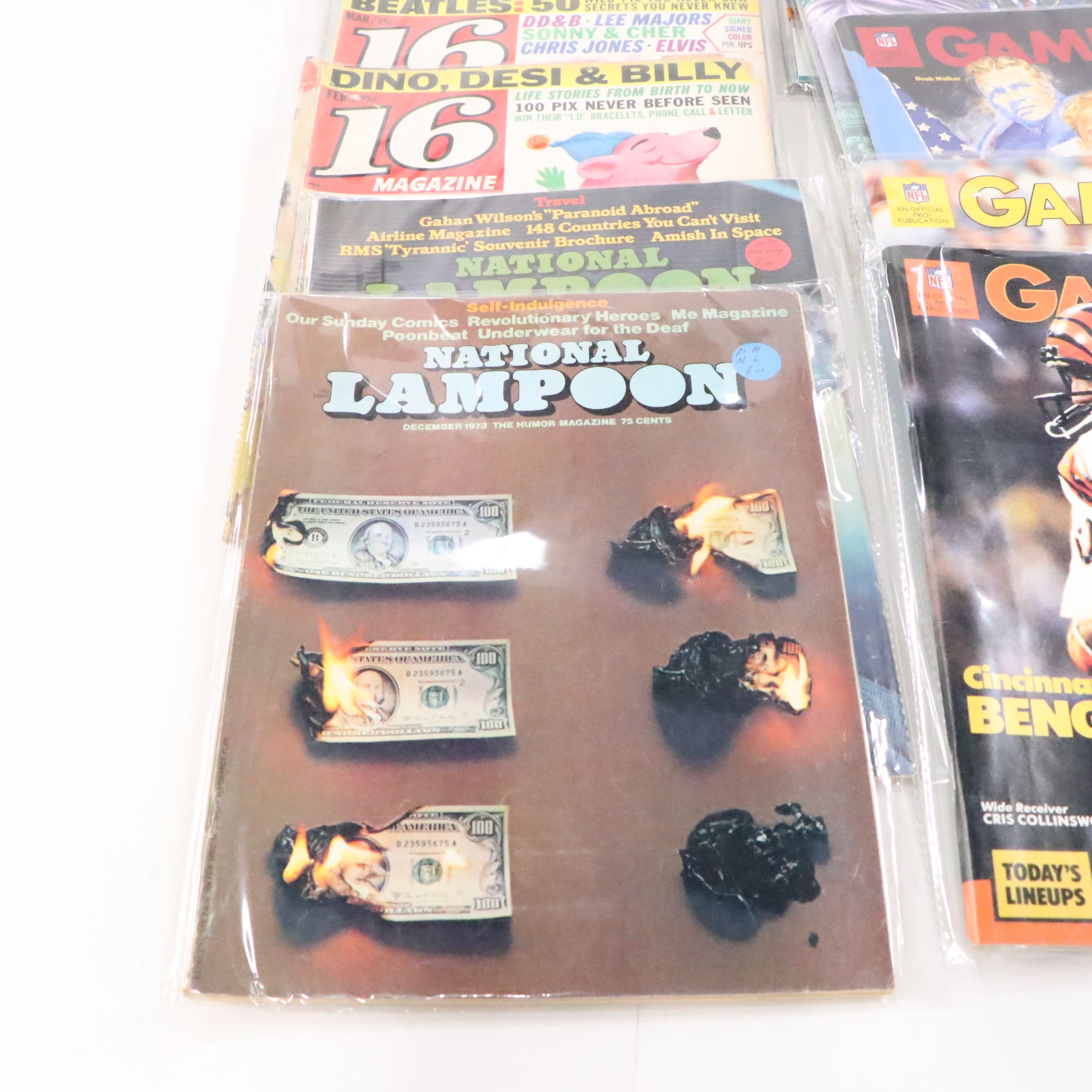 "National Lampoon" and Other Magazine Issues with Star Trek Trading Cards