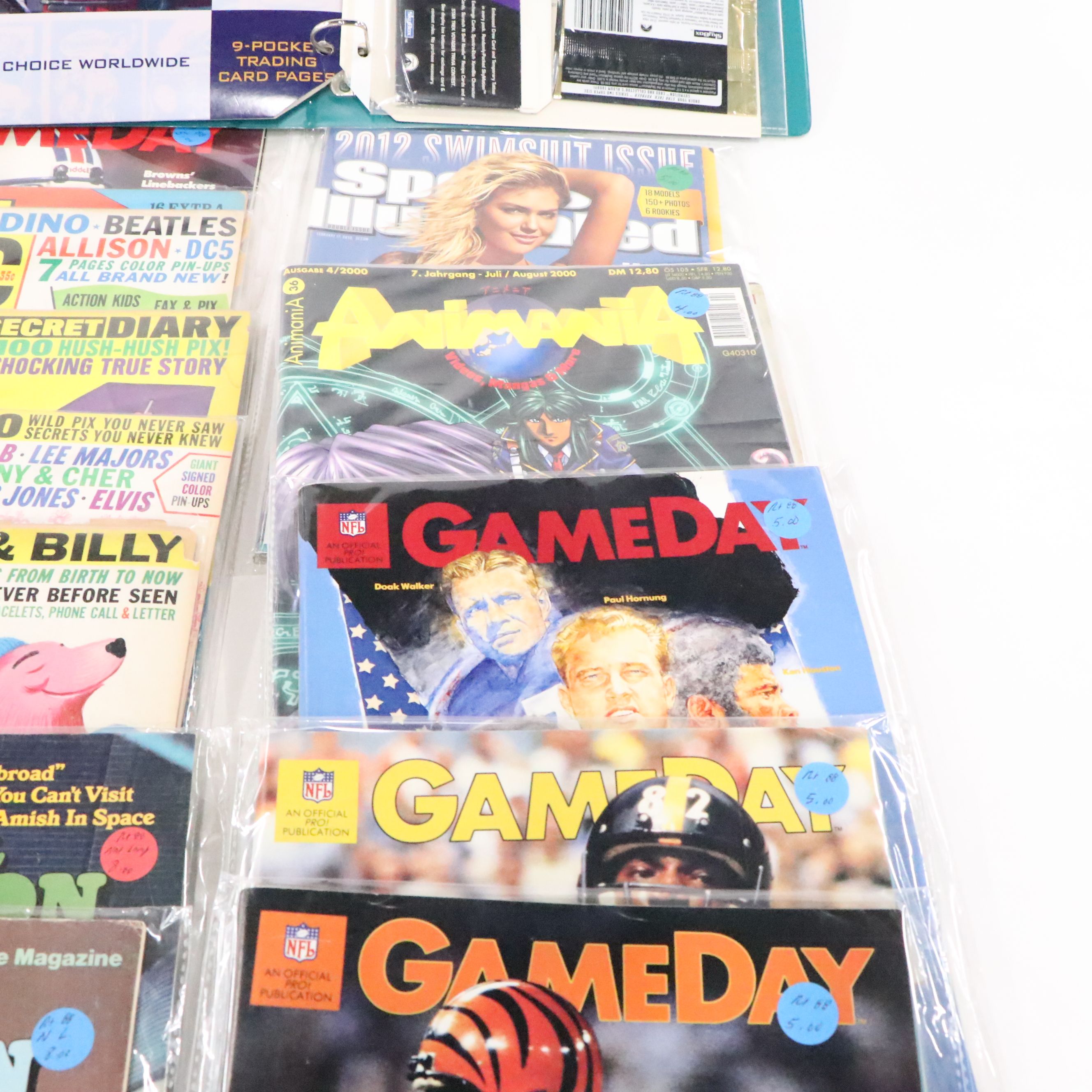 "National Lampoon" and Other Magazine Issues with Star Trek Trading Cards