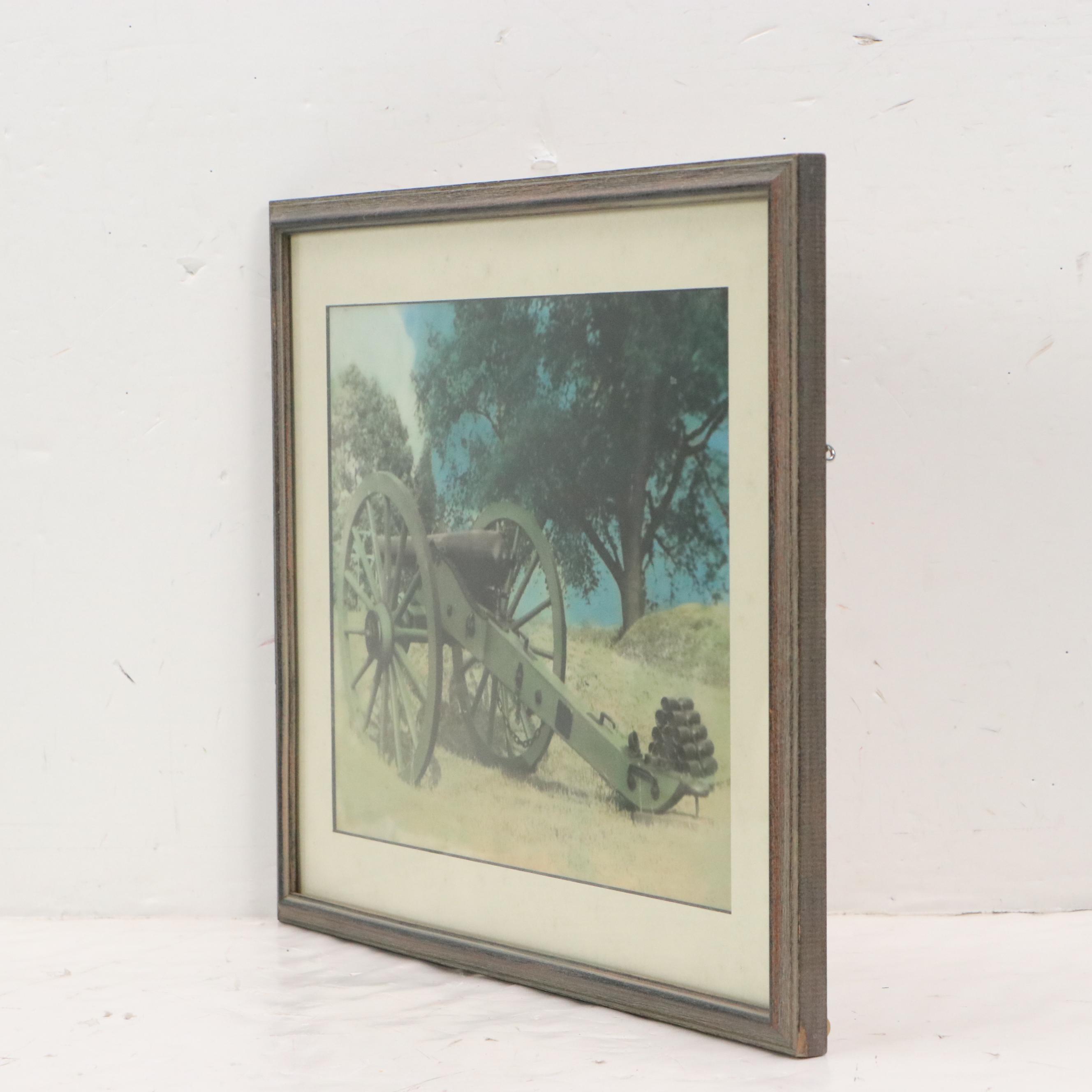 John Patrick Ball Chromogenic Photograph "Gettysburg Civil War Cannon," 1951