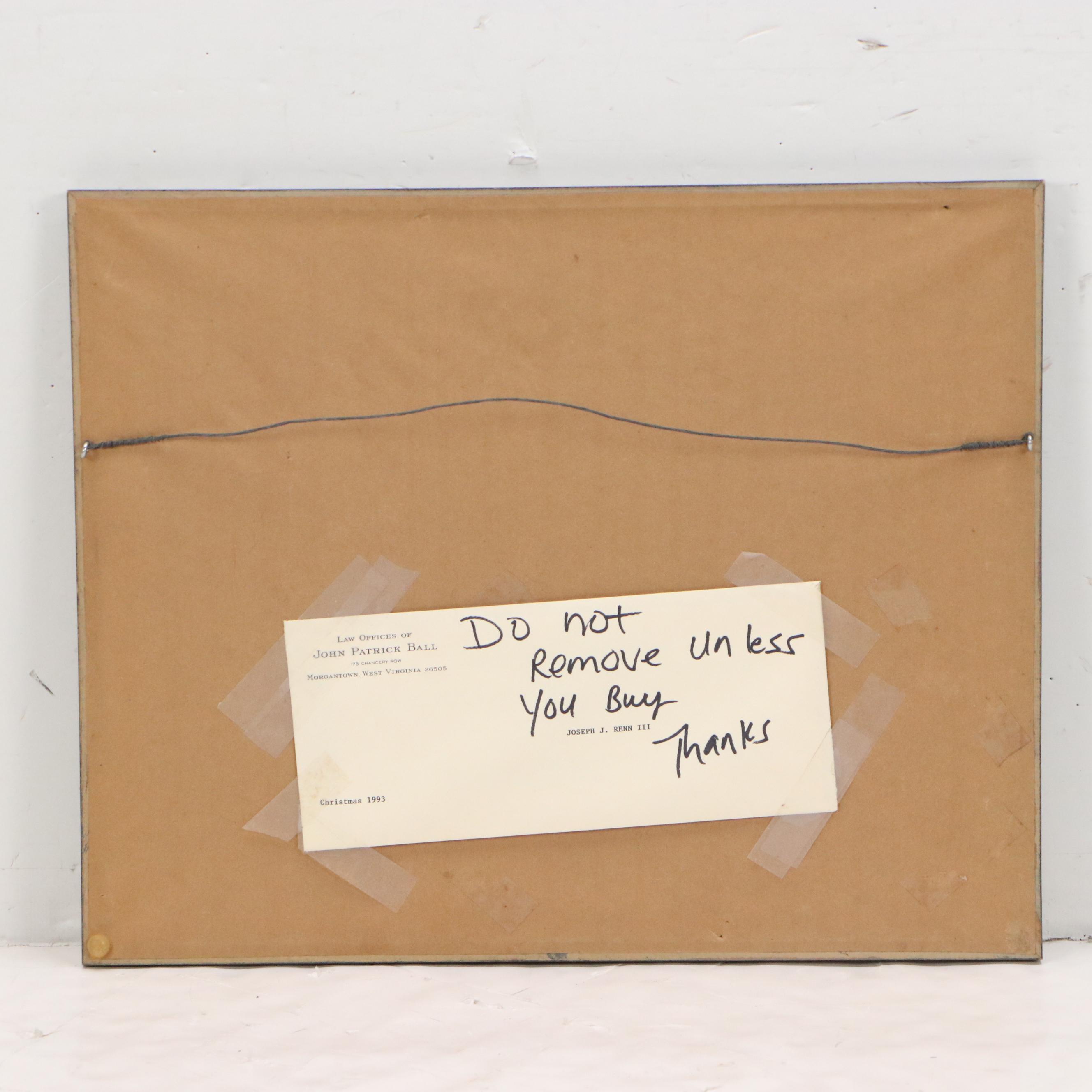 John Patrick Ball Chromogenic Photograph "Gettysburg Civil War Cannon," 1951