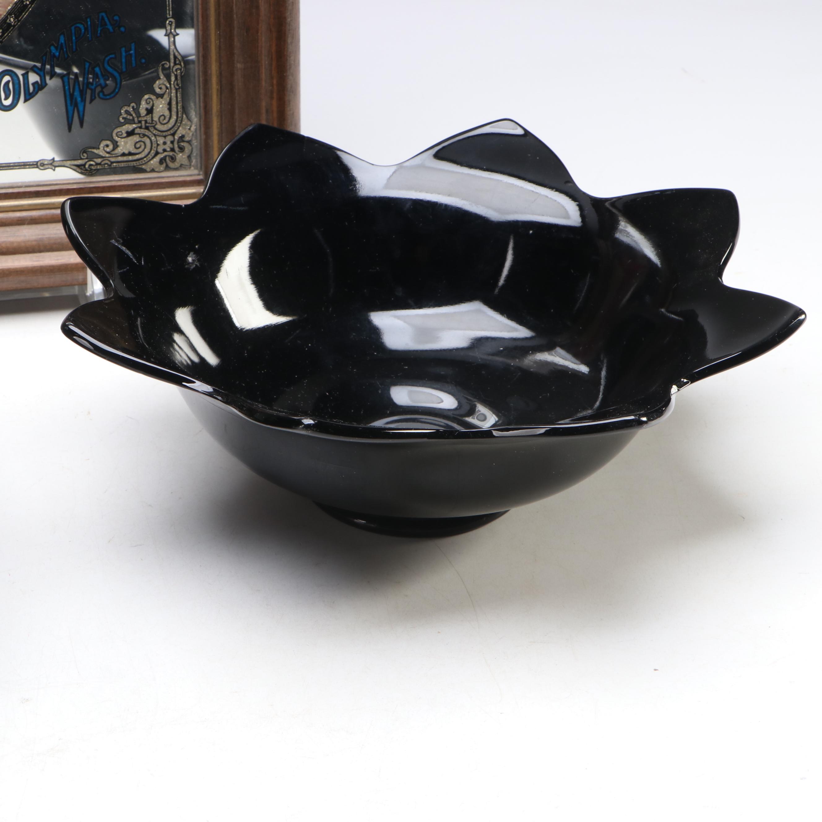 US Glass "Rose and Thorn" and Other Bowls With German Steins and More Breweriana