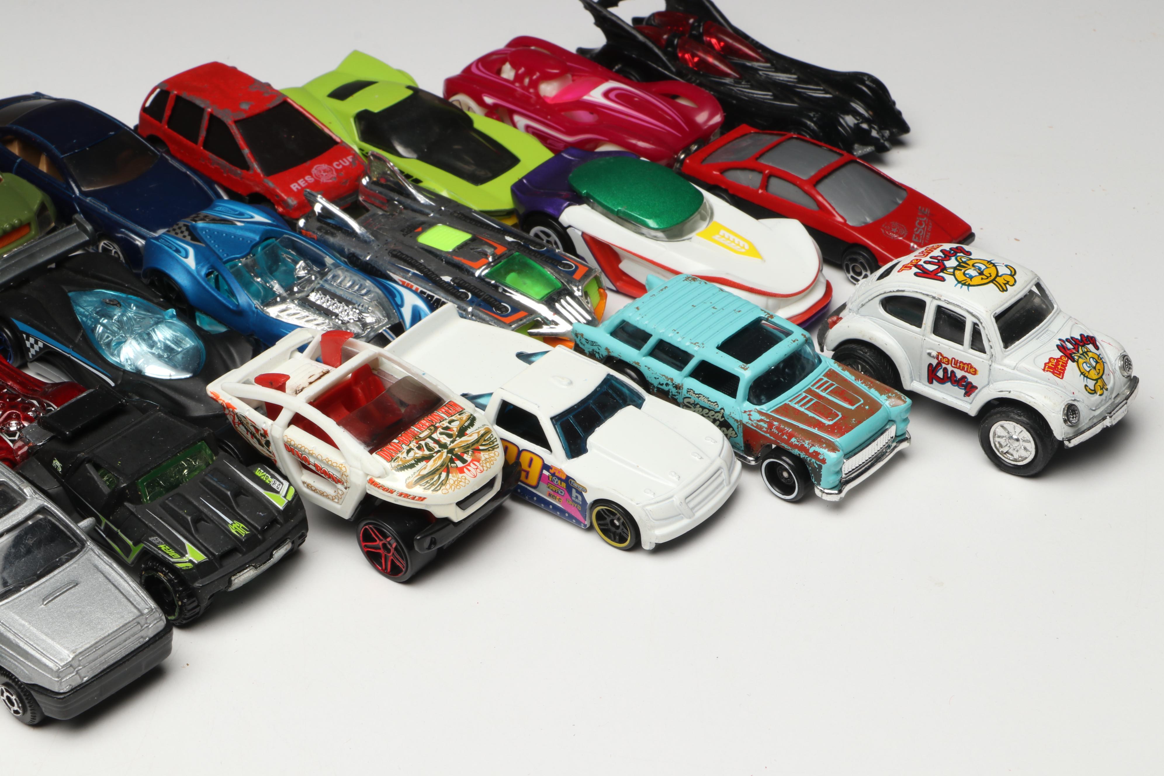 Mattel Hot Wheels Batmobile and Joker Car, More Diecast Toy Cars