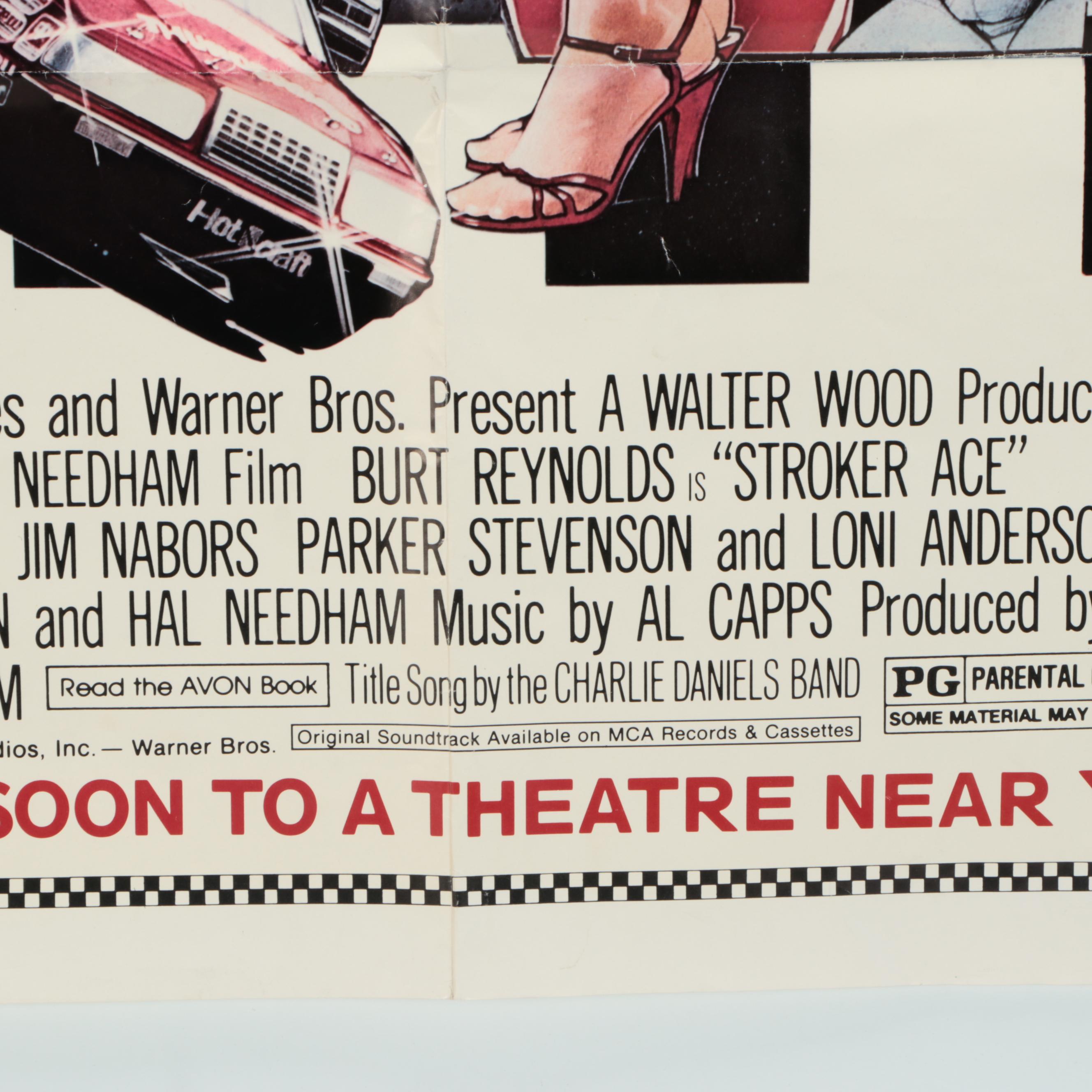 Burt Reynolds "Stroker Ace" Movie Poster, 1983