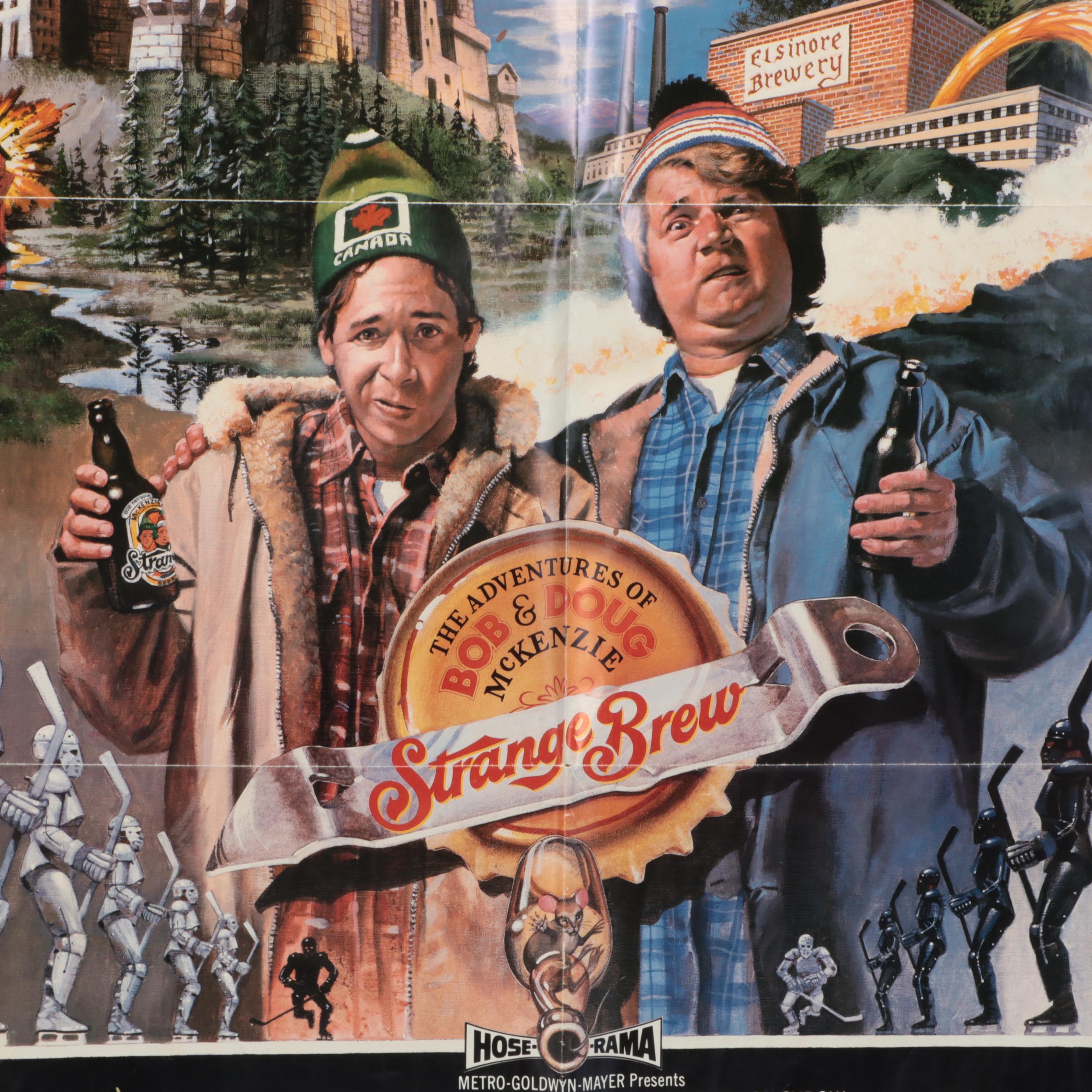 MGM "The Adventures of Bob & Doug McKenzie: Strange Brew" Movie Poster, 1983
