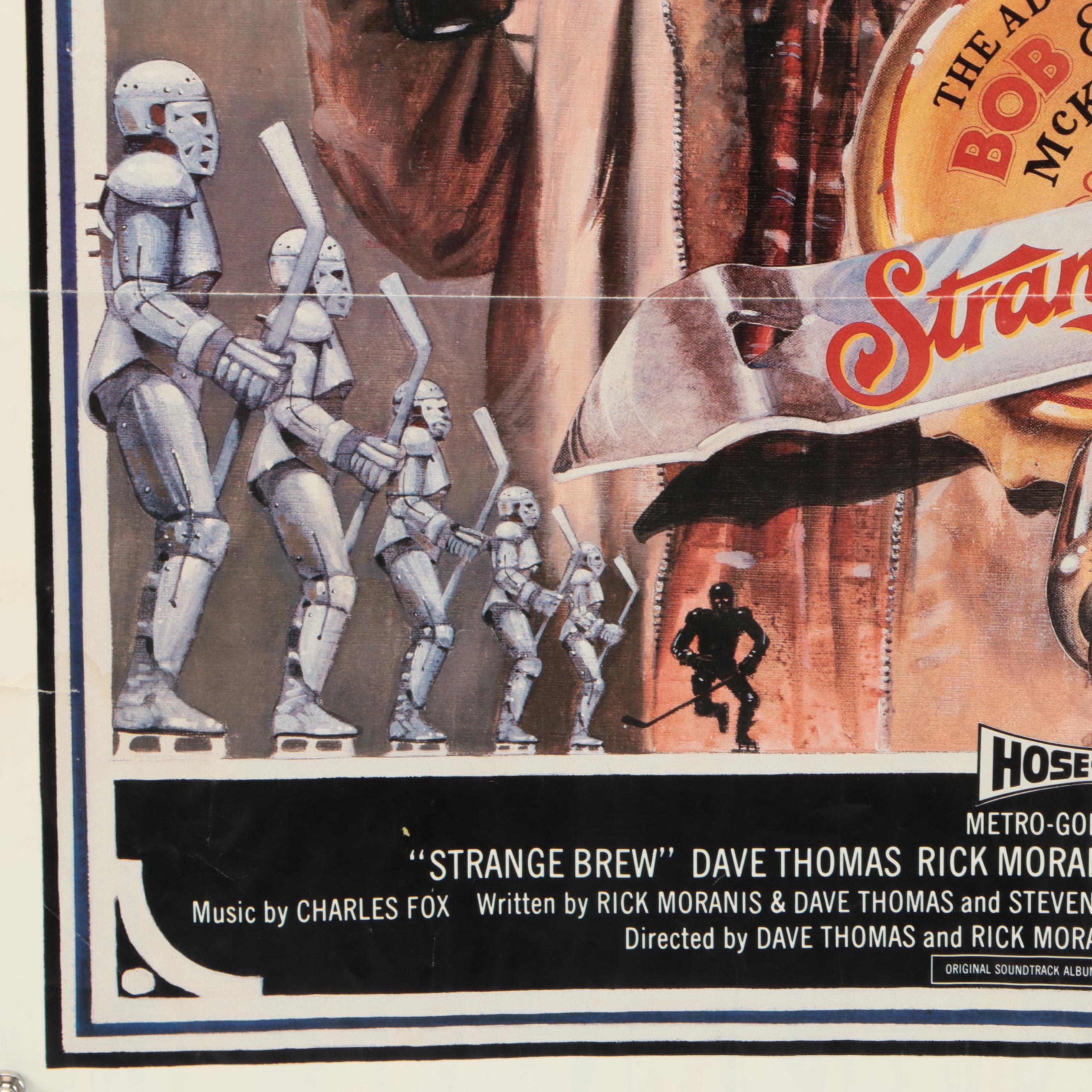 MGM "The Adventures of Bob & Doug McKenzie: Strange Brew" Movie Poster, 1983