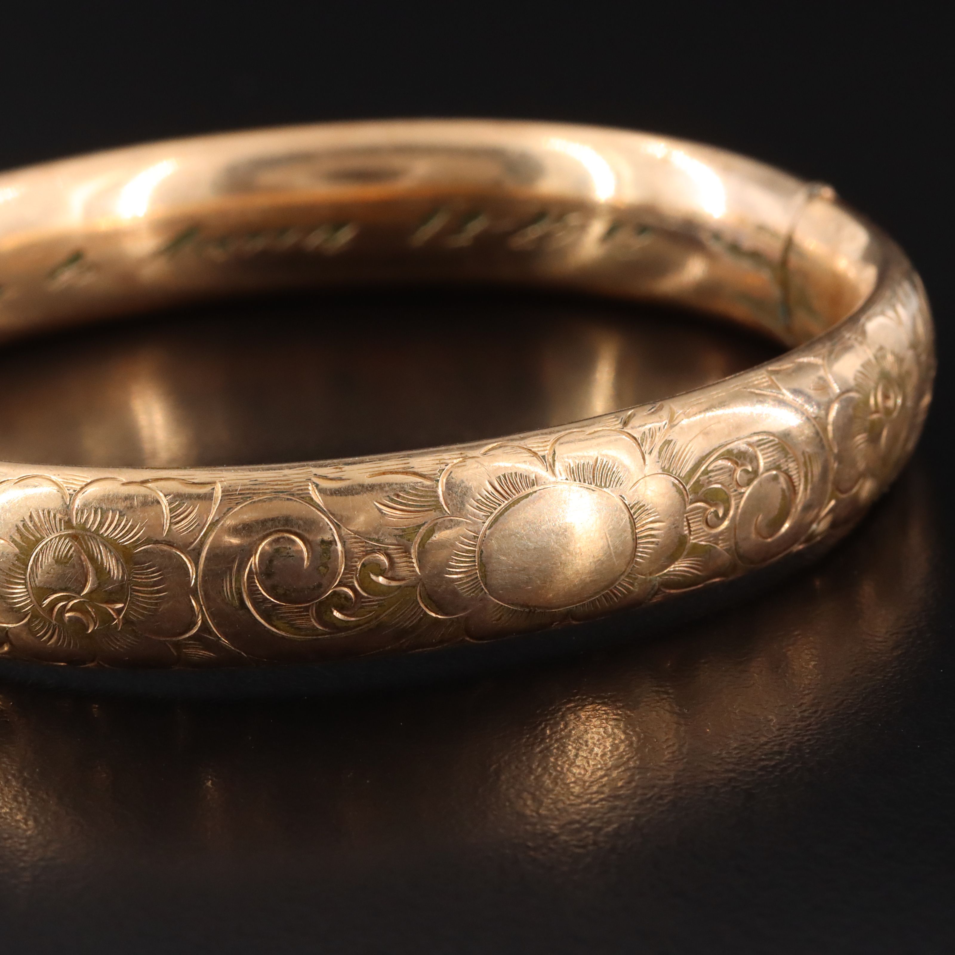 Early 1900s Gold-Filled Floral Bracelet