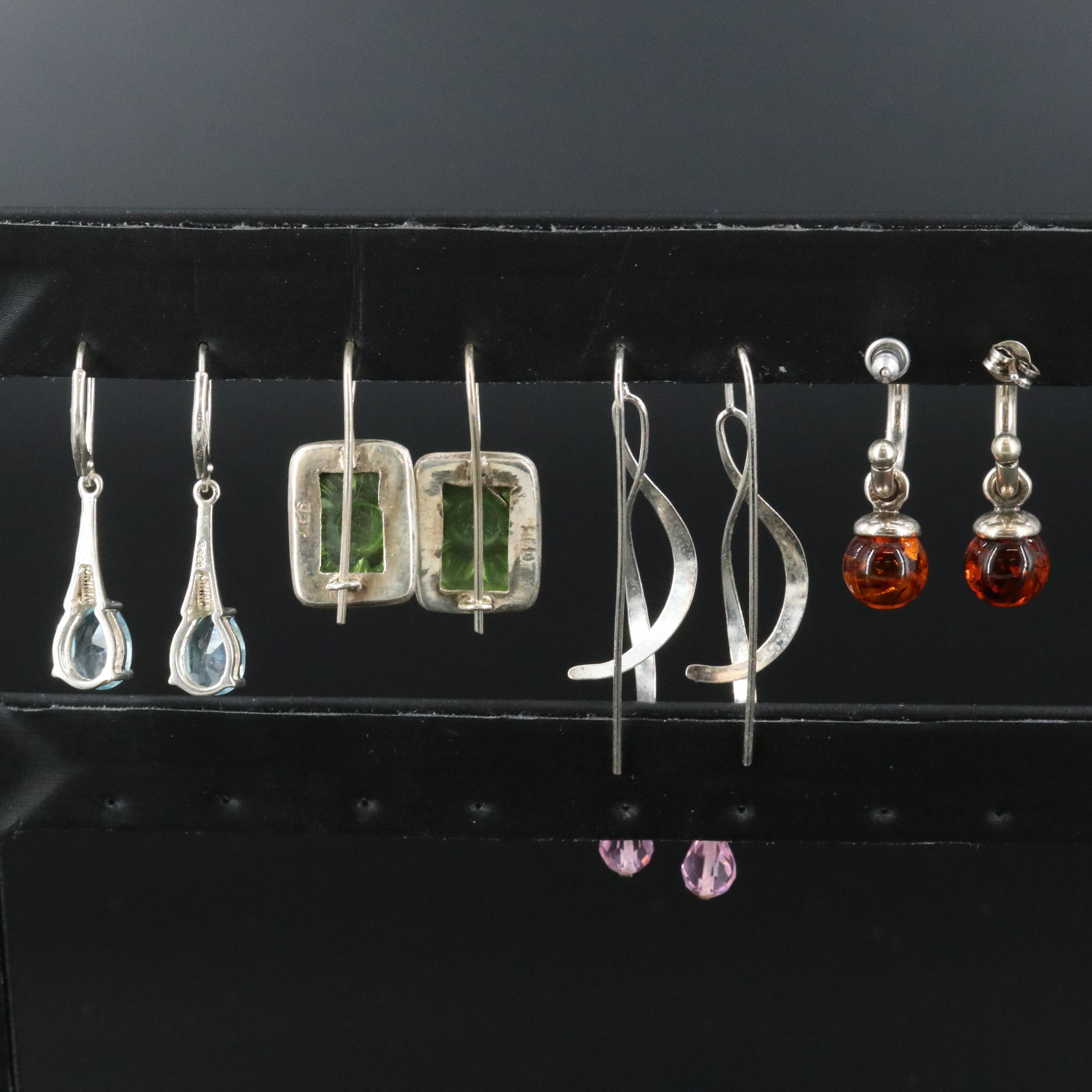 Sterling and Gemstones Featured in Earring Collection