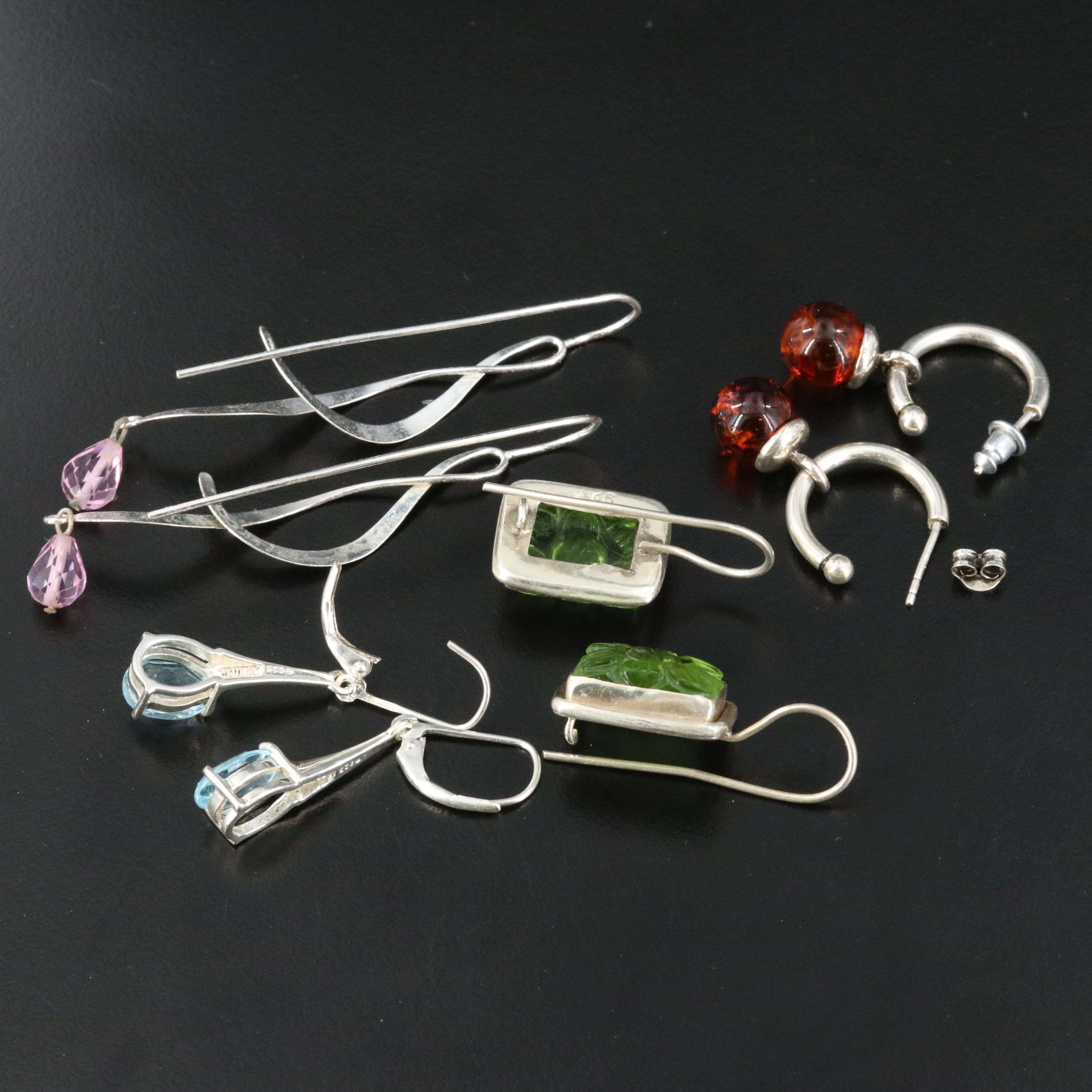 Sterling and Gemstones Featured in Earring Collection